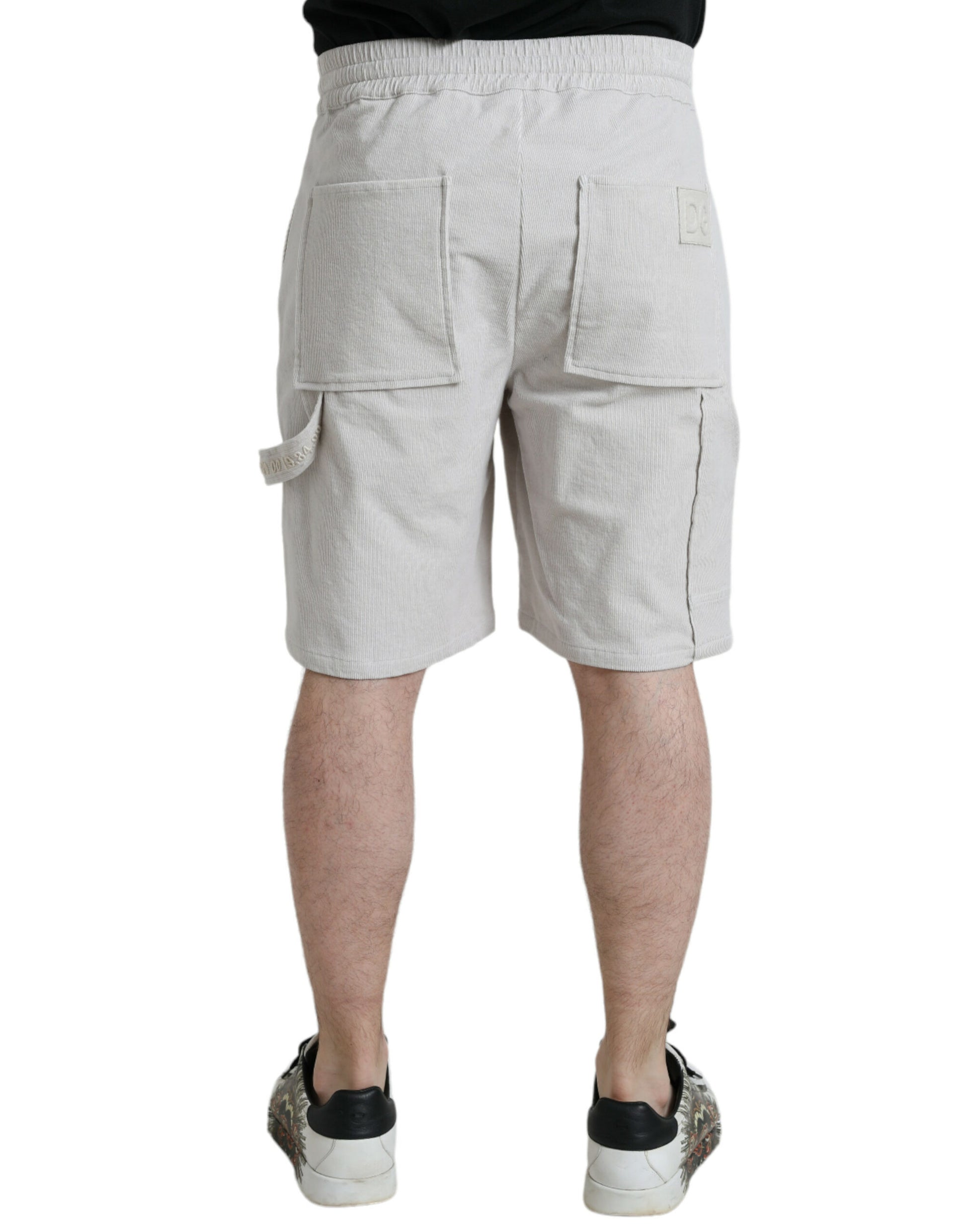 Dolce &amp; Gabbana Beige Bermudashorts aus Baumwollcord für Herren