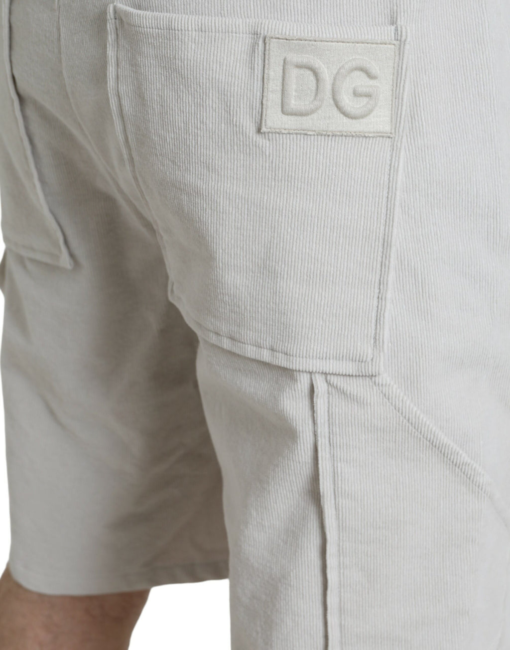 Dolce &amp; Gabbana Beige Bermudashorts aus Baumwollcord für Herren