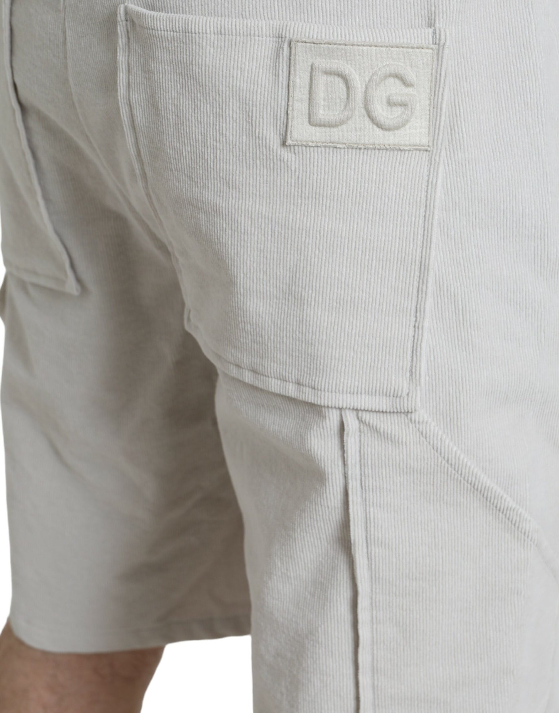 Dolce &amp; Gabbana Beige Bermudashorts aus Baumwollcord für Herren