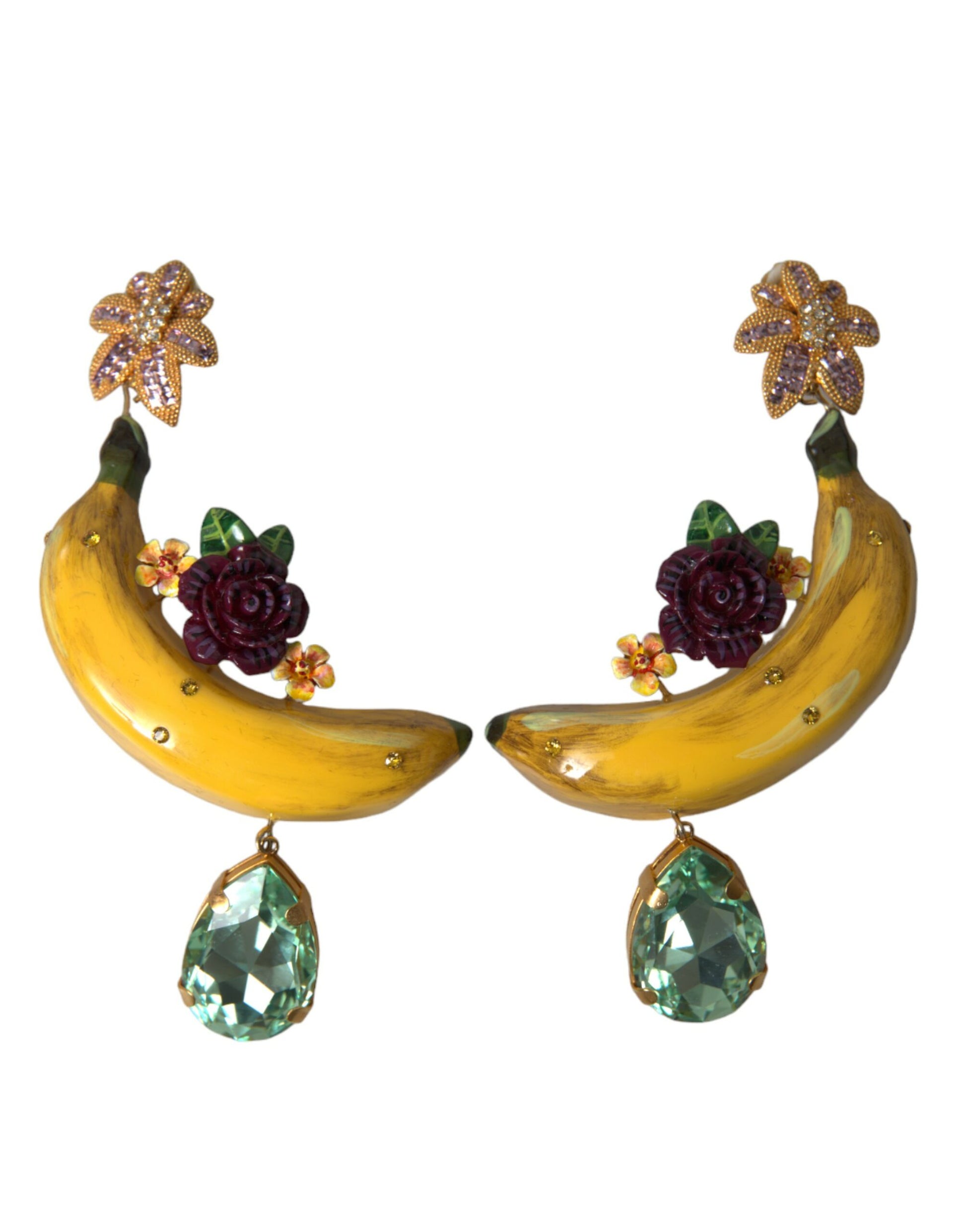 Dolce &amp; Gabbana – Schicke, baumelnde Bananen-Ohrclips