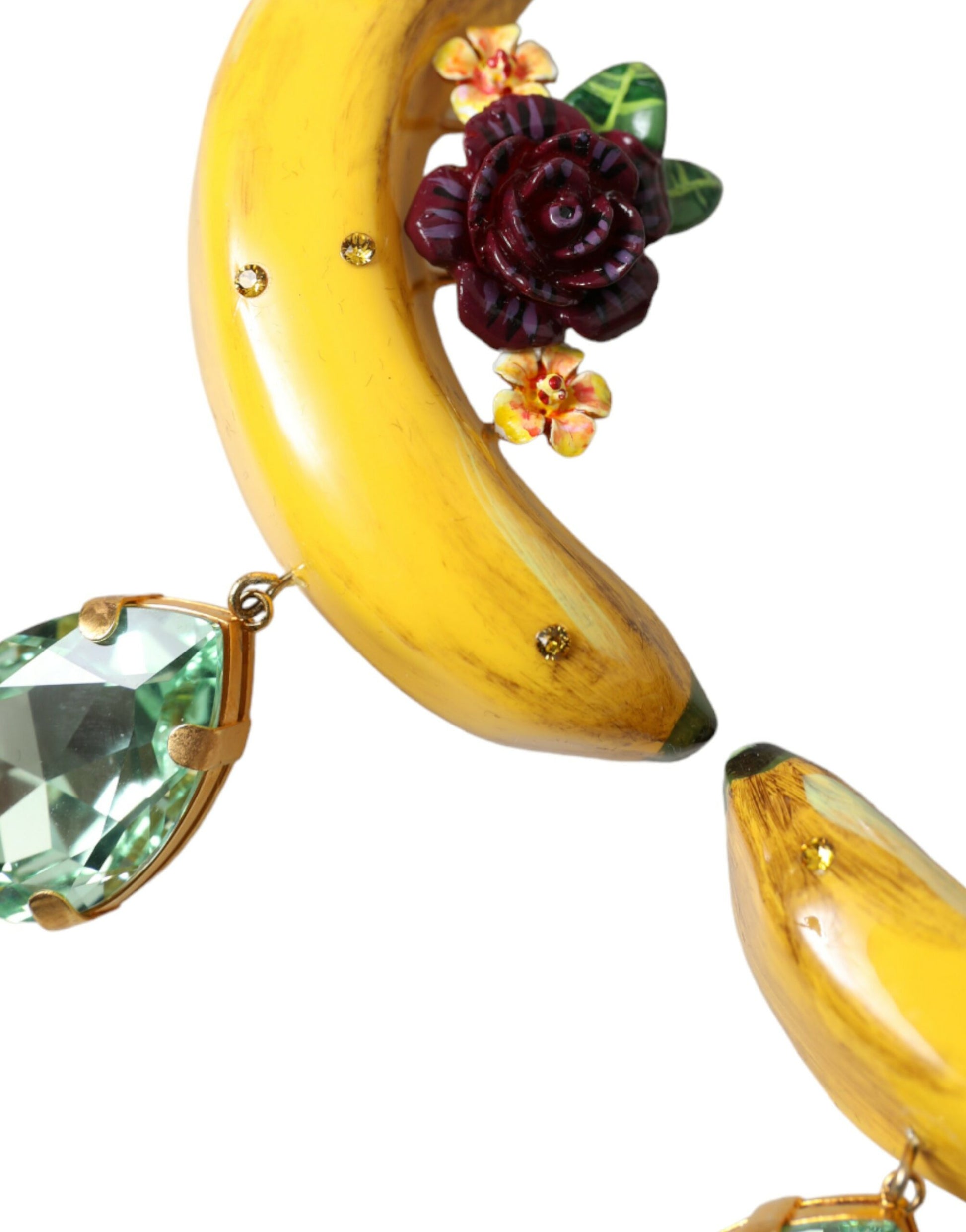 Dolce &amp; Gabbana – Schicke, baumelnde Bananen-Ohrclips
