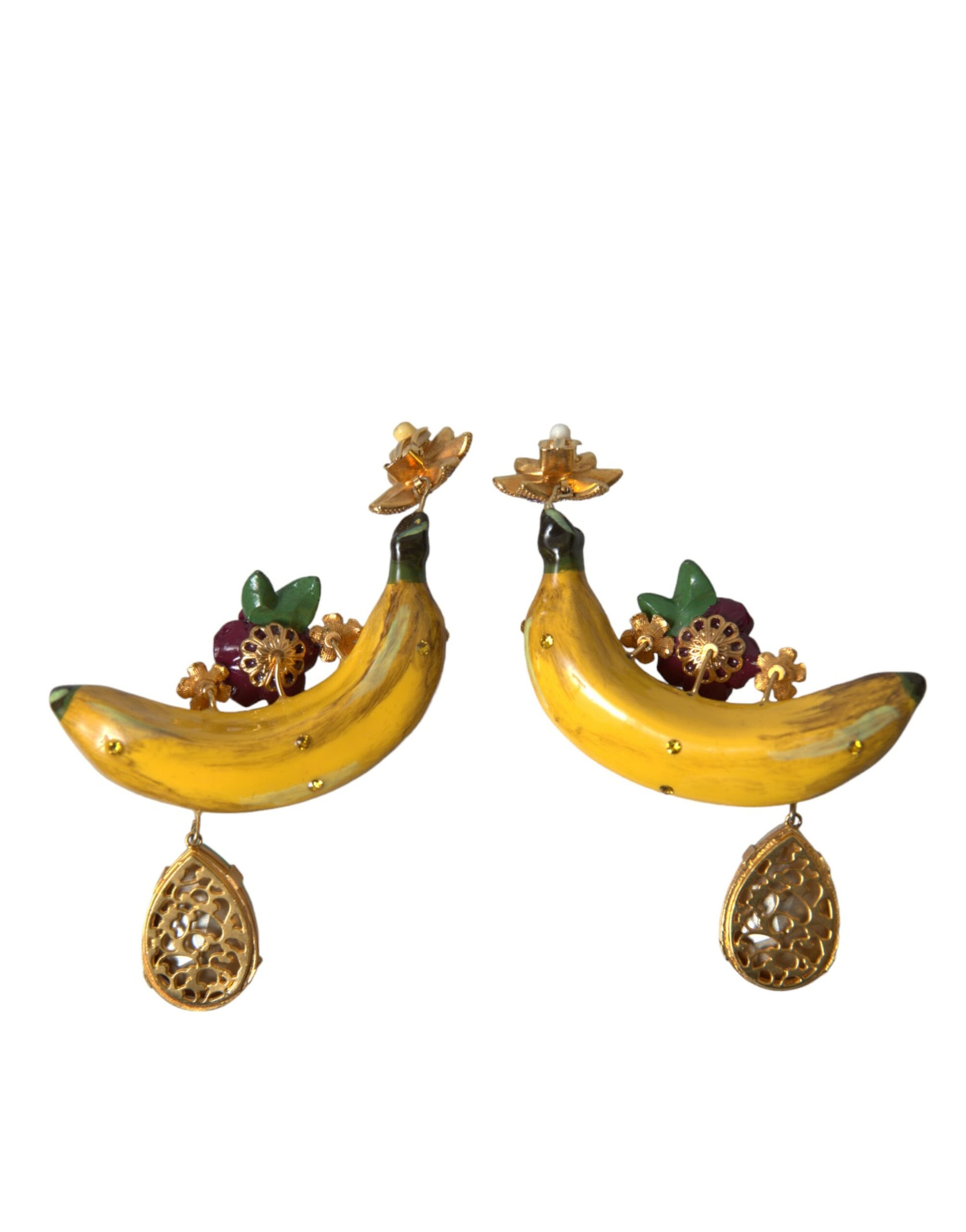 Dolce &amp; Gabbana – Schicke, baumelnde Bananen-Ohrclips