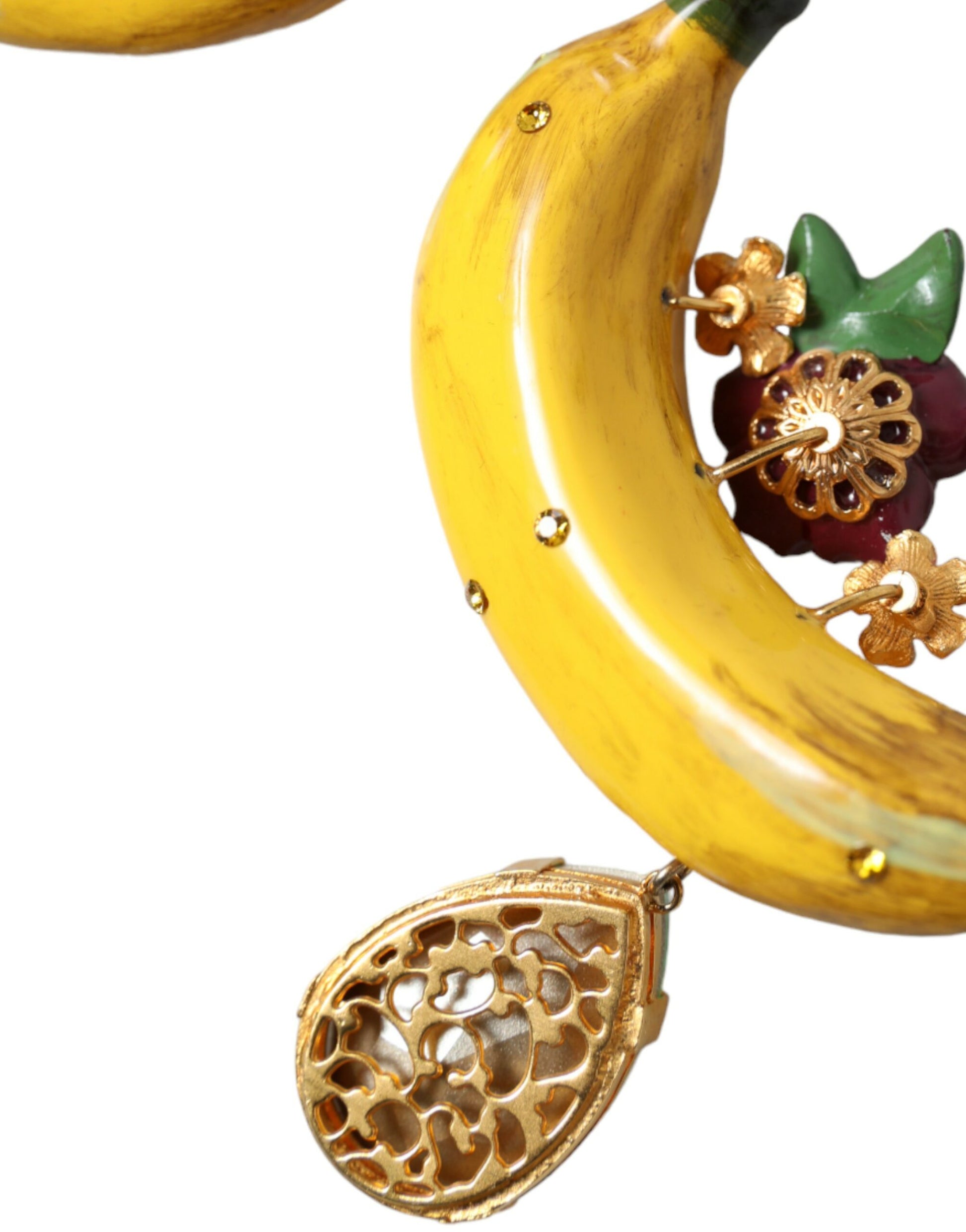 Dolce &amp; Gabbana – Schicke, baumelnde Bananen-Ohrclips