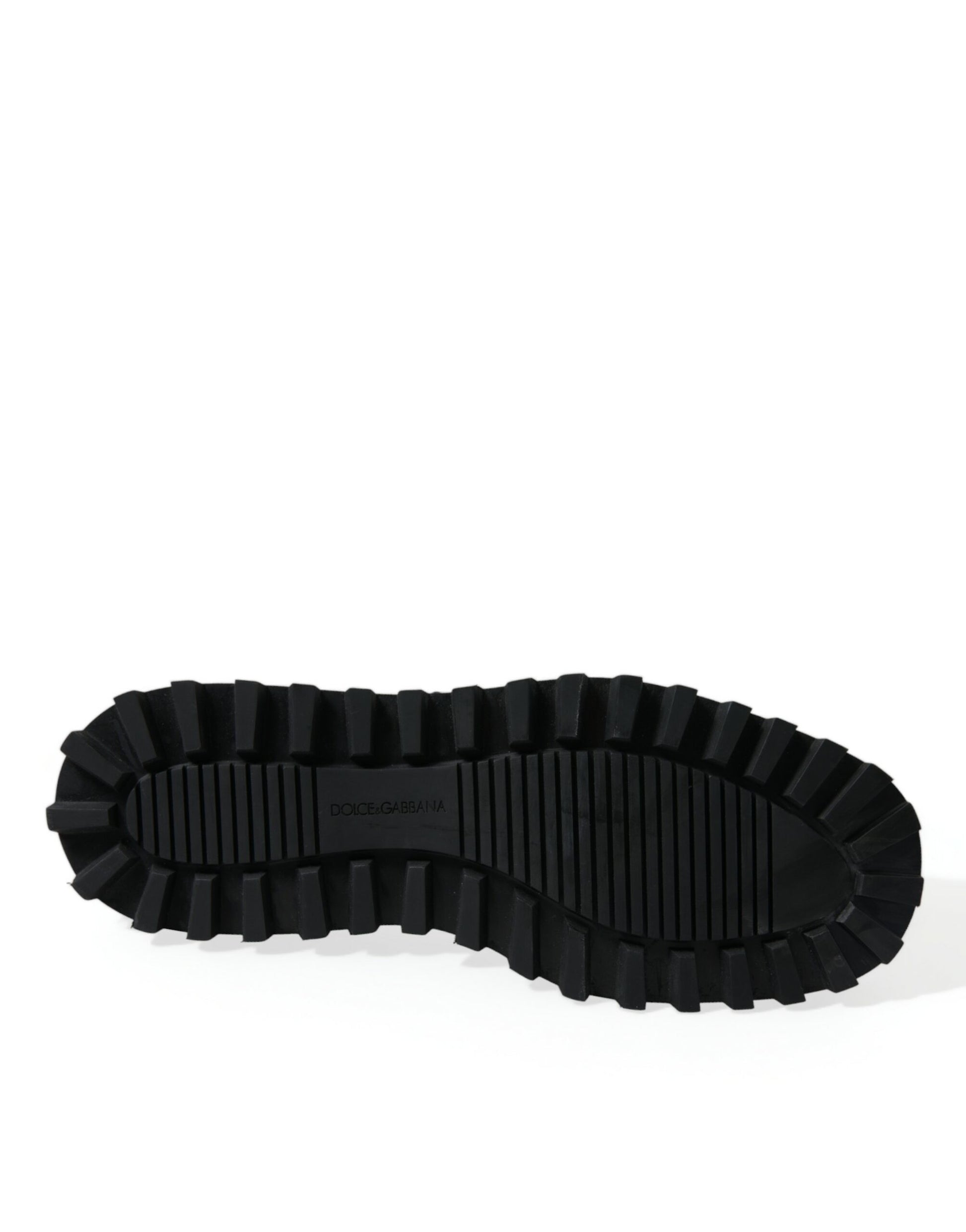 Dolce &amp; Gabbana – Gepolsterte Plateaustiefel in Bronze mit DG-Logo-Platte