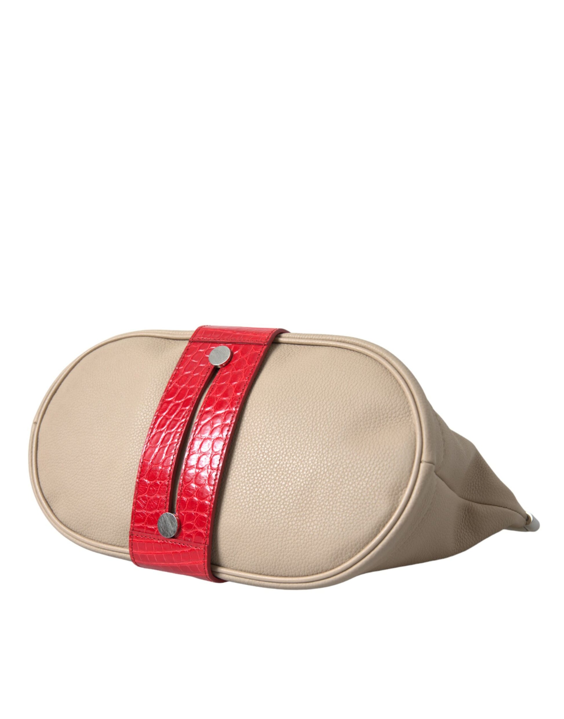 Balenciaga – Zweifarbige Clutch aus exotischem Leder