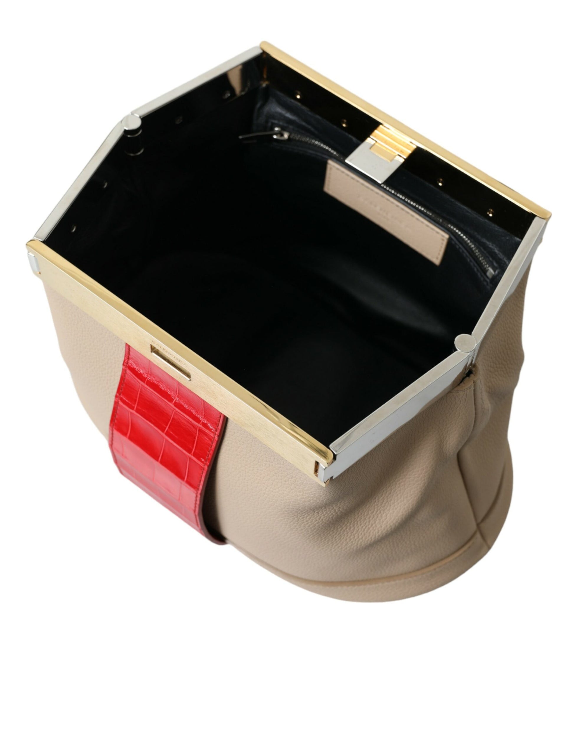 Balenciaga – Zweifarbige Clutch aus exotischem Leder