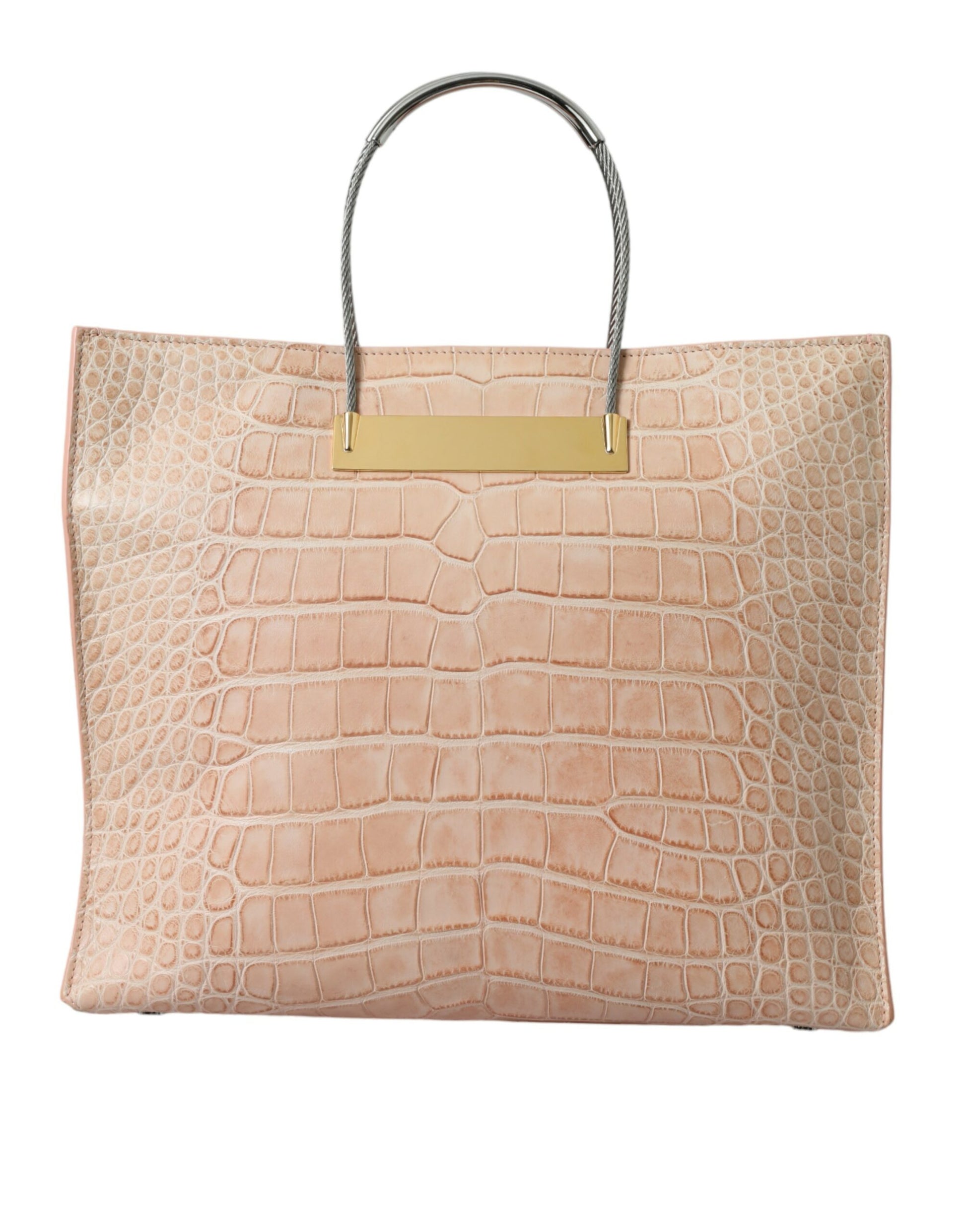 Balenciaga – Schicke rosa Tragetasche aus Alligatorleder