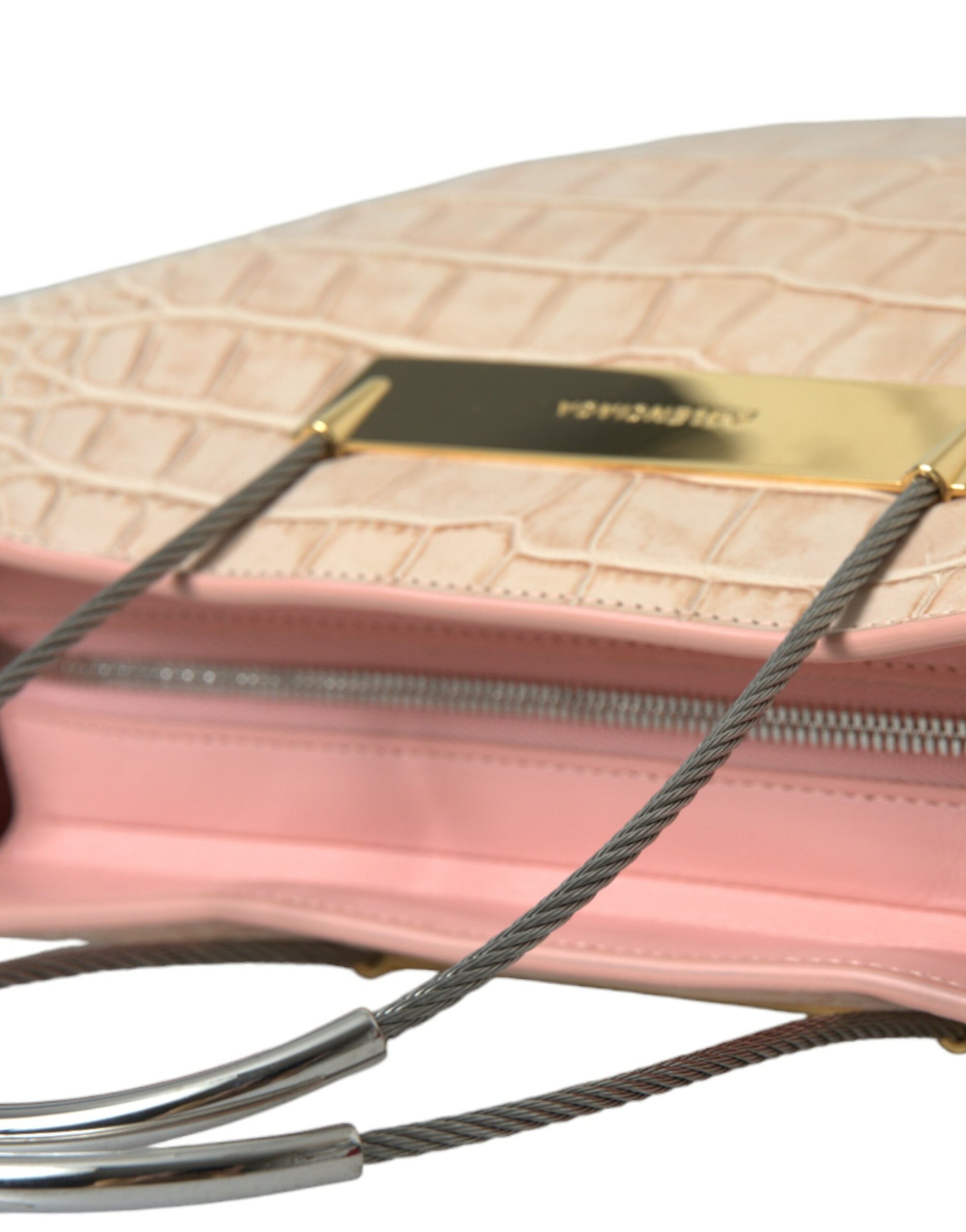 Balenciaga – Schicke rosa Tragetasche aus Alligatorleder