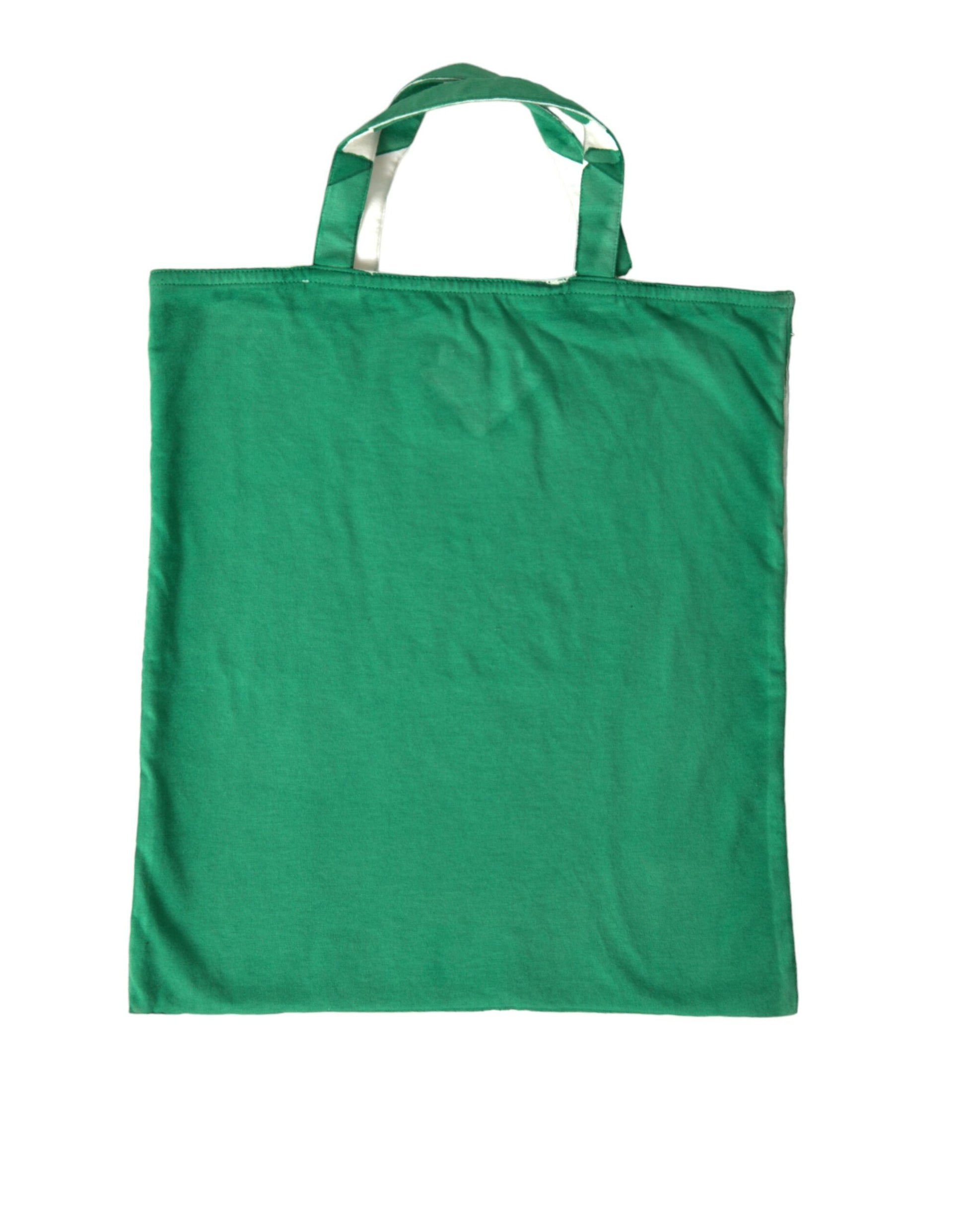 Prada Elegante grüne Stoff-Tragetasche