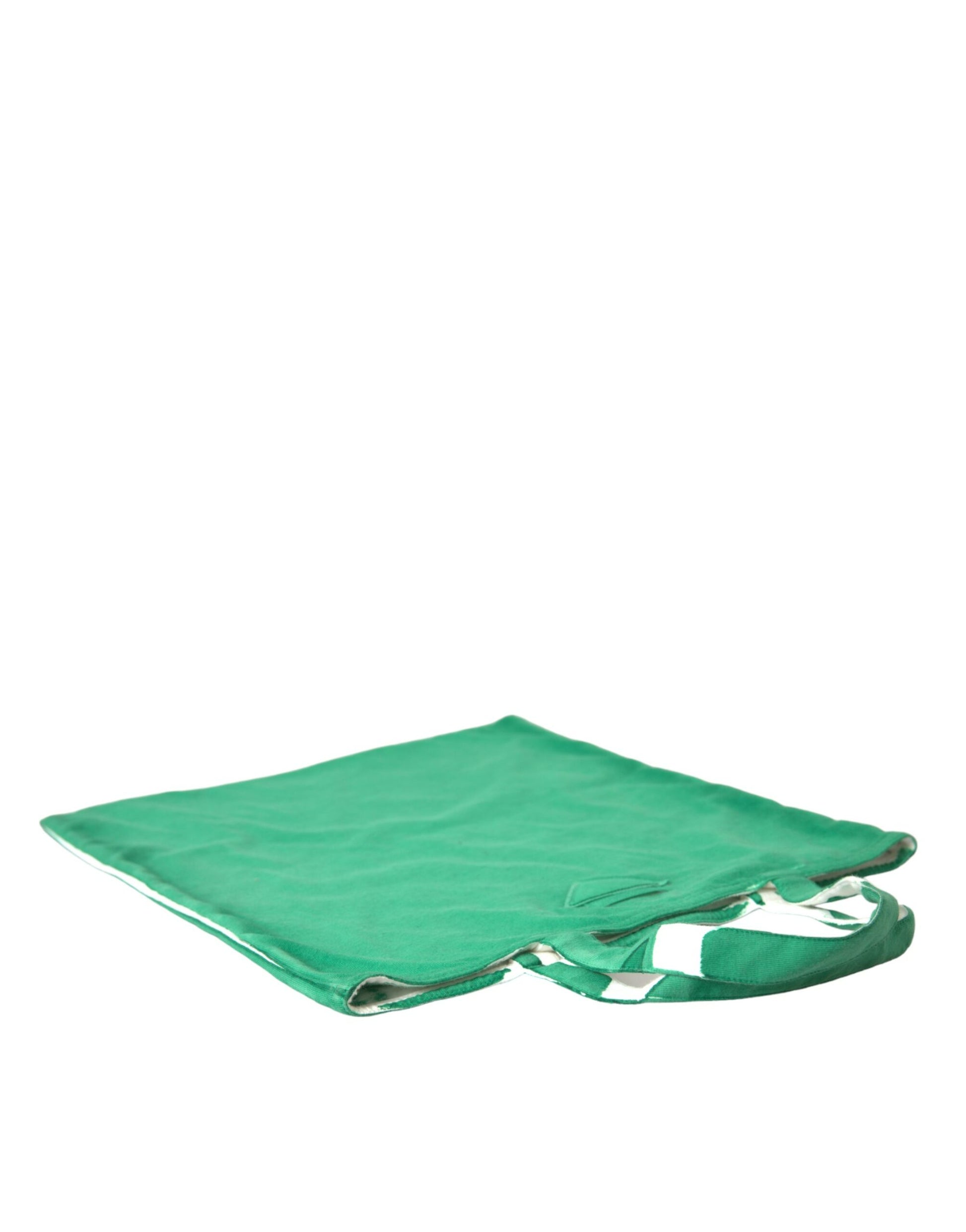 Prada Elegante grüne Stoff-Tragetasche