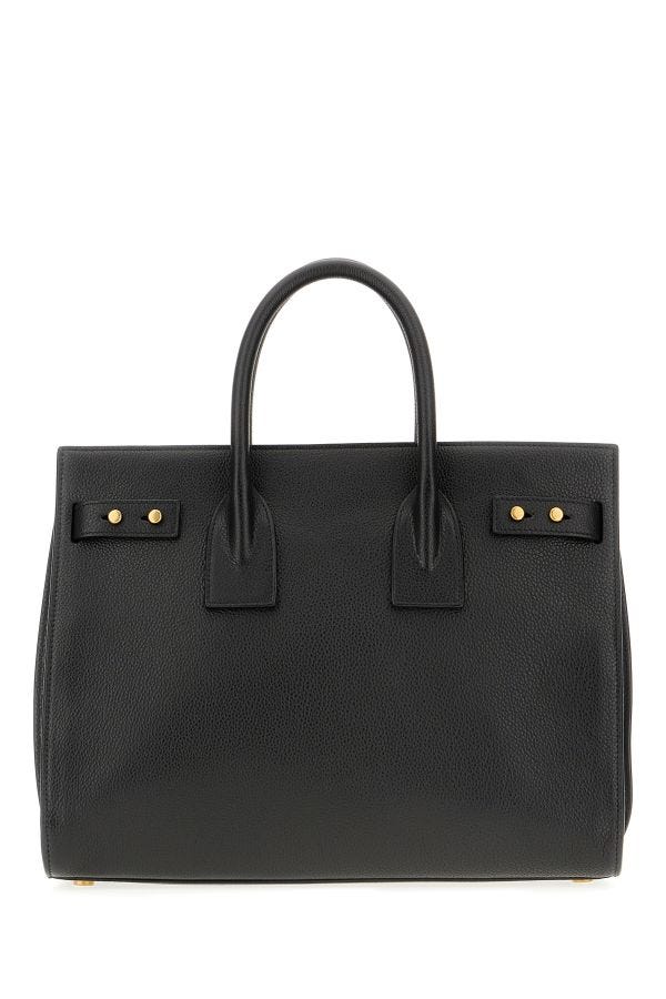 Saint Laurent Sac De Jour Handtasche aus schwarzem Kalbsleder