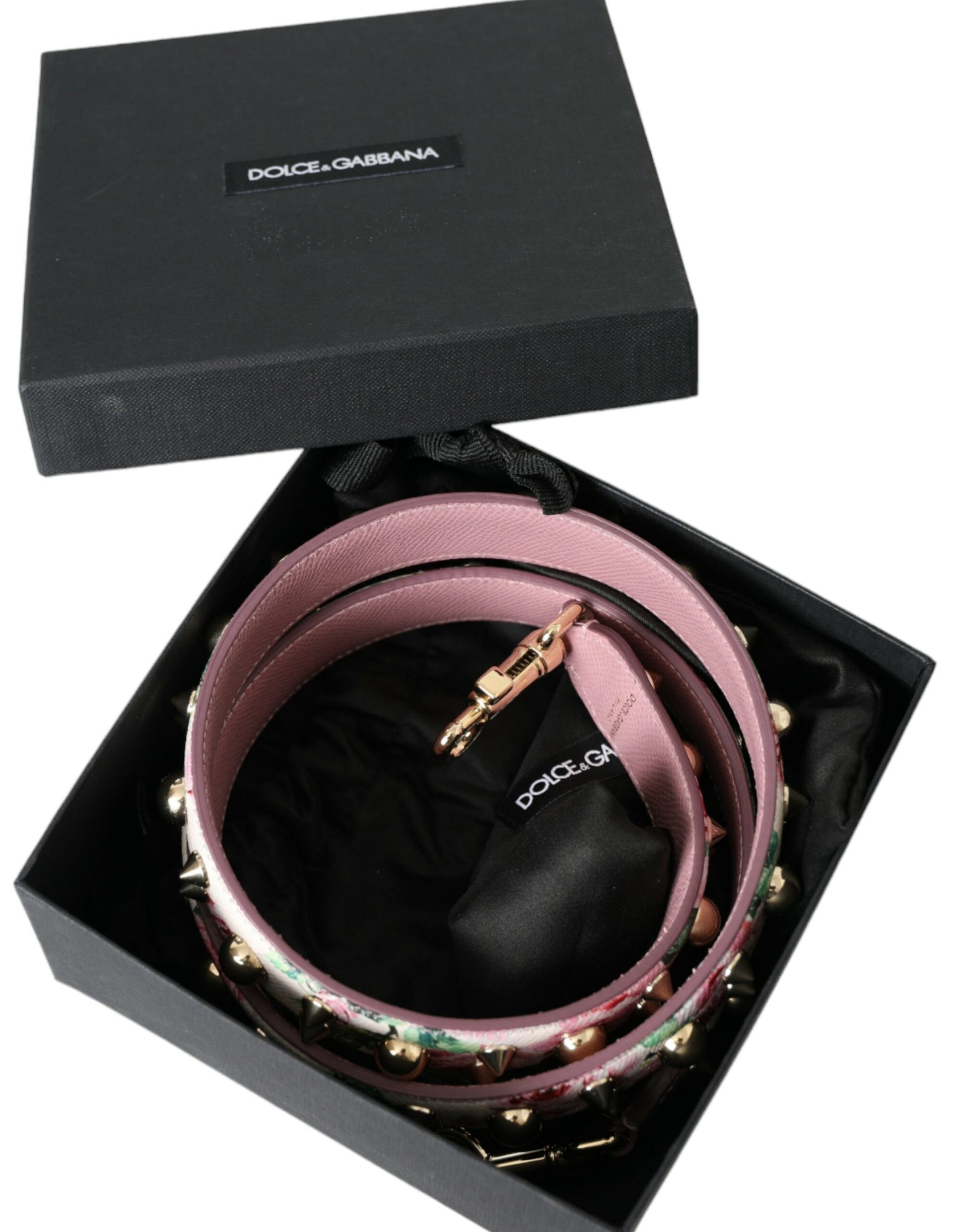 Dolce &amp; Gabbana Rosa Blumenhandtaschen-Zubehör Schultergurt