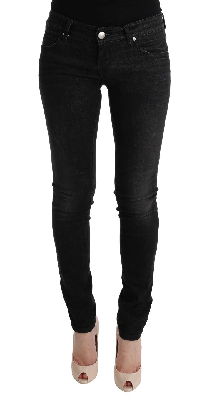 Acht Chic Slim Fit Schwarze Baumwolljeans