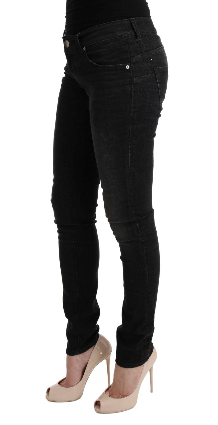 Acht Chic Slim Fit Schwarze Baumwolljeans