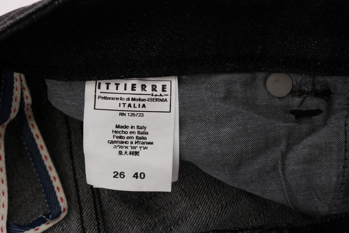 Acht Chic Slim Fit Schwarze Baumwolljeans