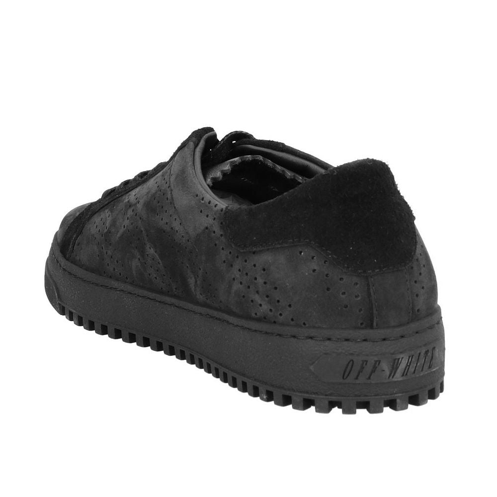 Off-White Damen Sneaker aus schwarzem Kalbsleder