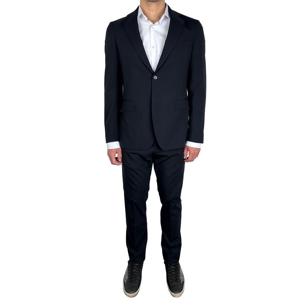 Aquascutum Blauer Wollanzug für Herren