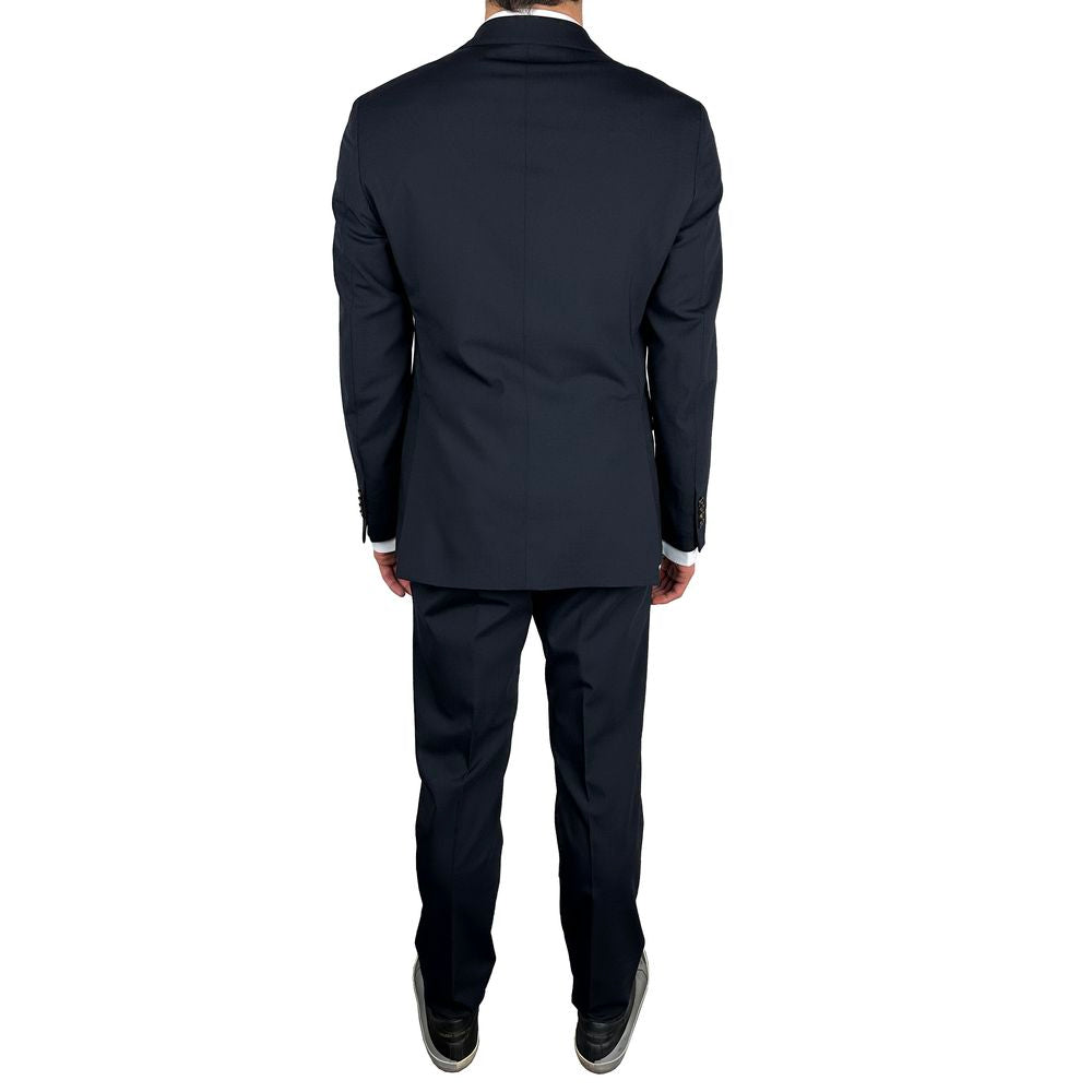 Aquascutum Blauer Wollanzug für Herren