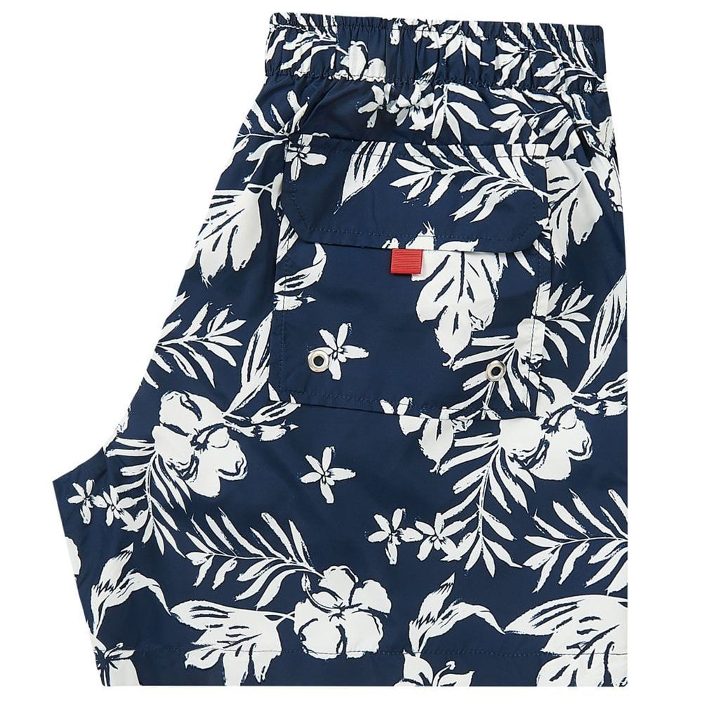 La Martina Blaue Polyester-Badehose für Herren