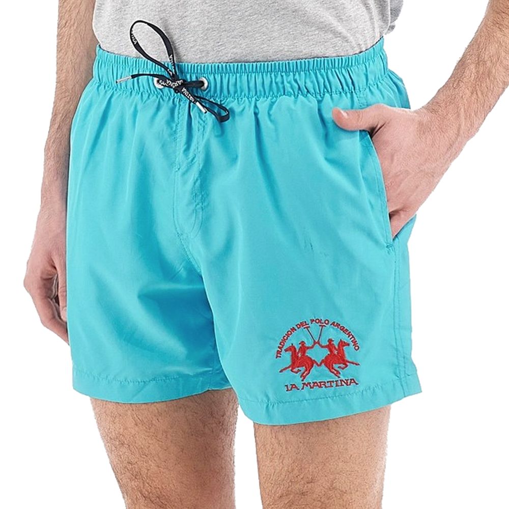 La Martina Blaue Polyester Herren Bademode