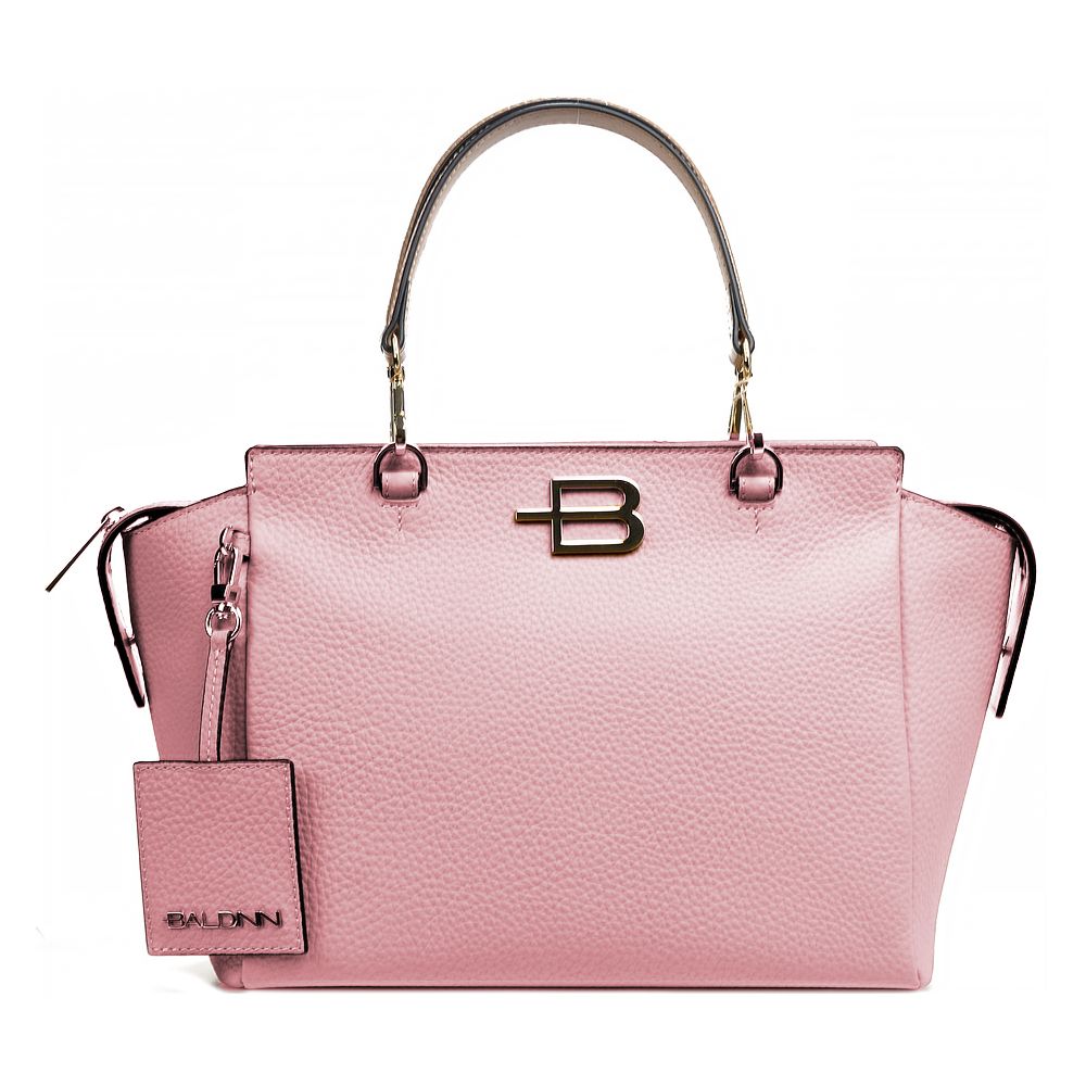 Baldinini Trend Rosa Kalbsleder Damen Handtasche