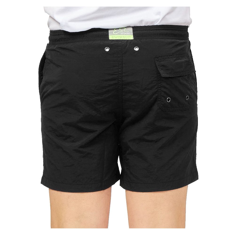 Yes Zee Schwarze Polyester-Boxershorts für Herren
