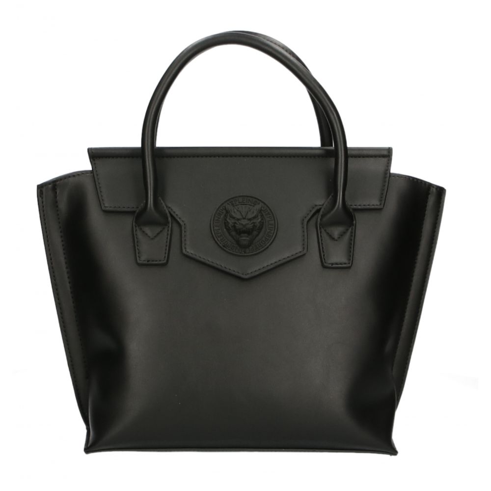 Plein Sport Elegante schwarze magnetische Handtasche
