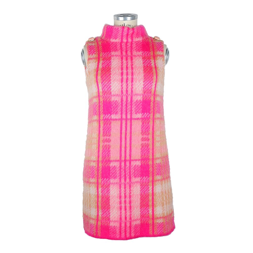 Elisabetta Franchi Fuchsia Marabou Damenkleid