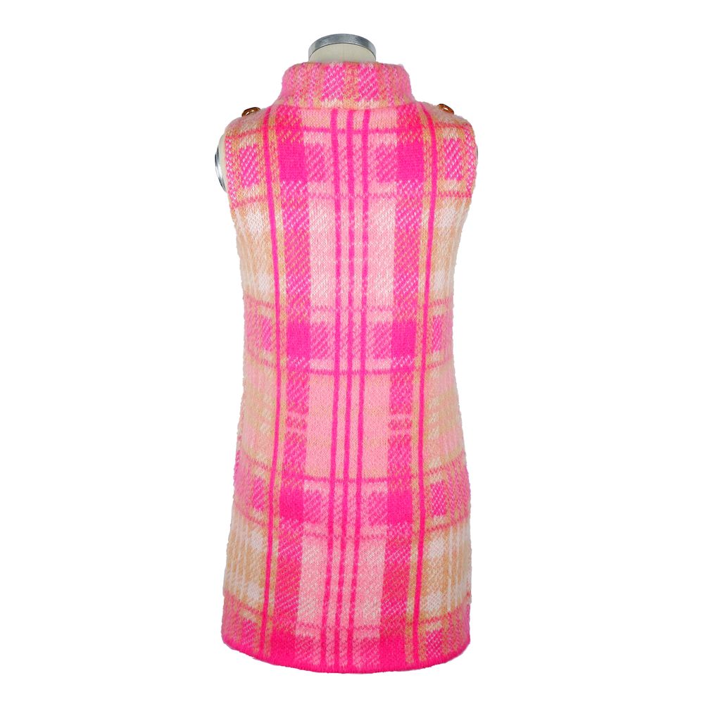 Elisabetta Franchi Fuchsia Marabou Damenkleid