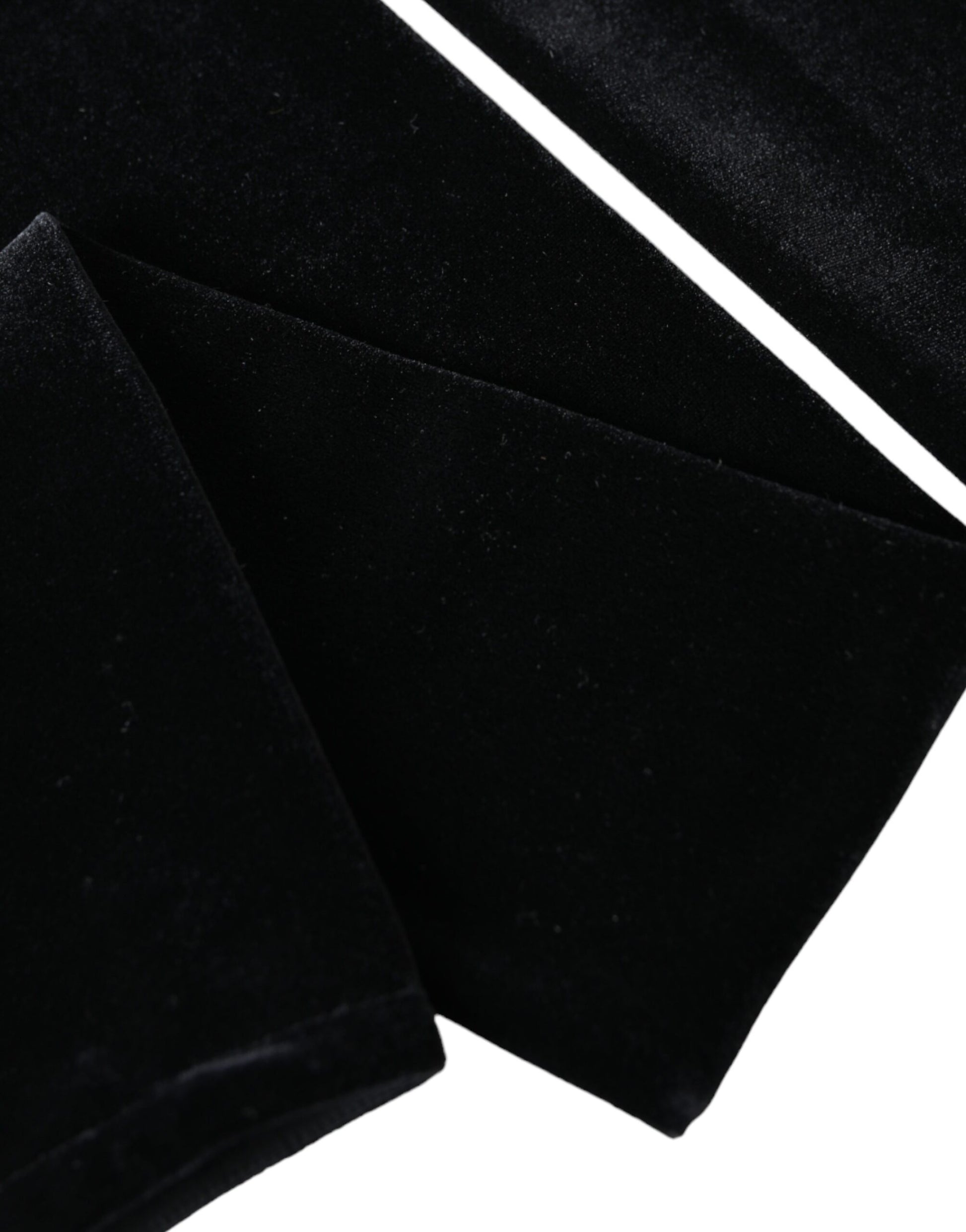 Dolce &amp; Gabbana – Lange, fingerlose Handschuhe aus schwarzem Nylon mit Ellenbogenschutz