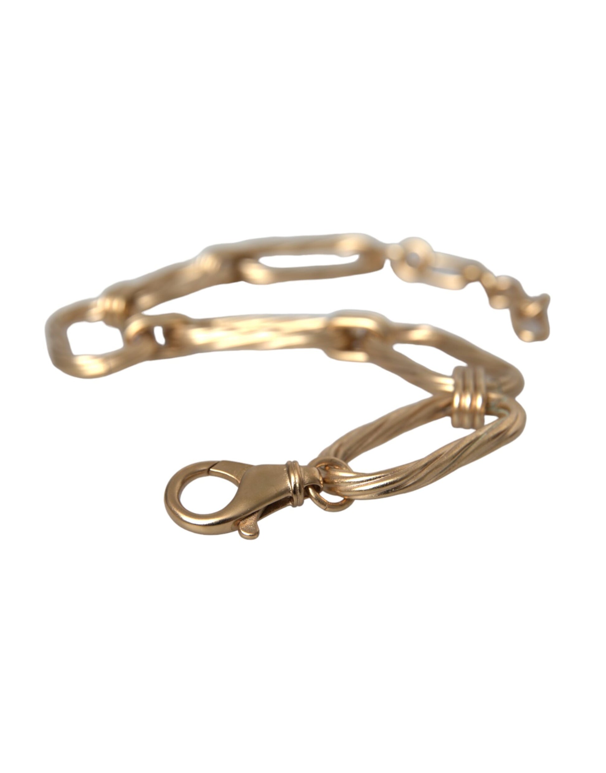 Dolce &amp; Gabbana – Halskette mit großer Gliederkette aus goldfarbenem Messing