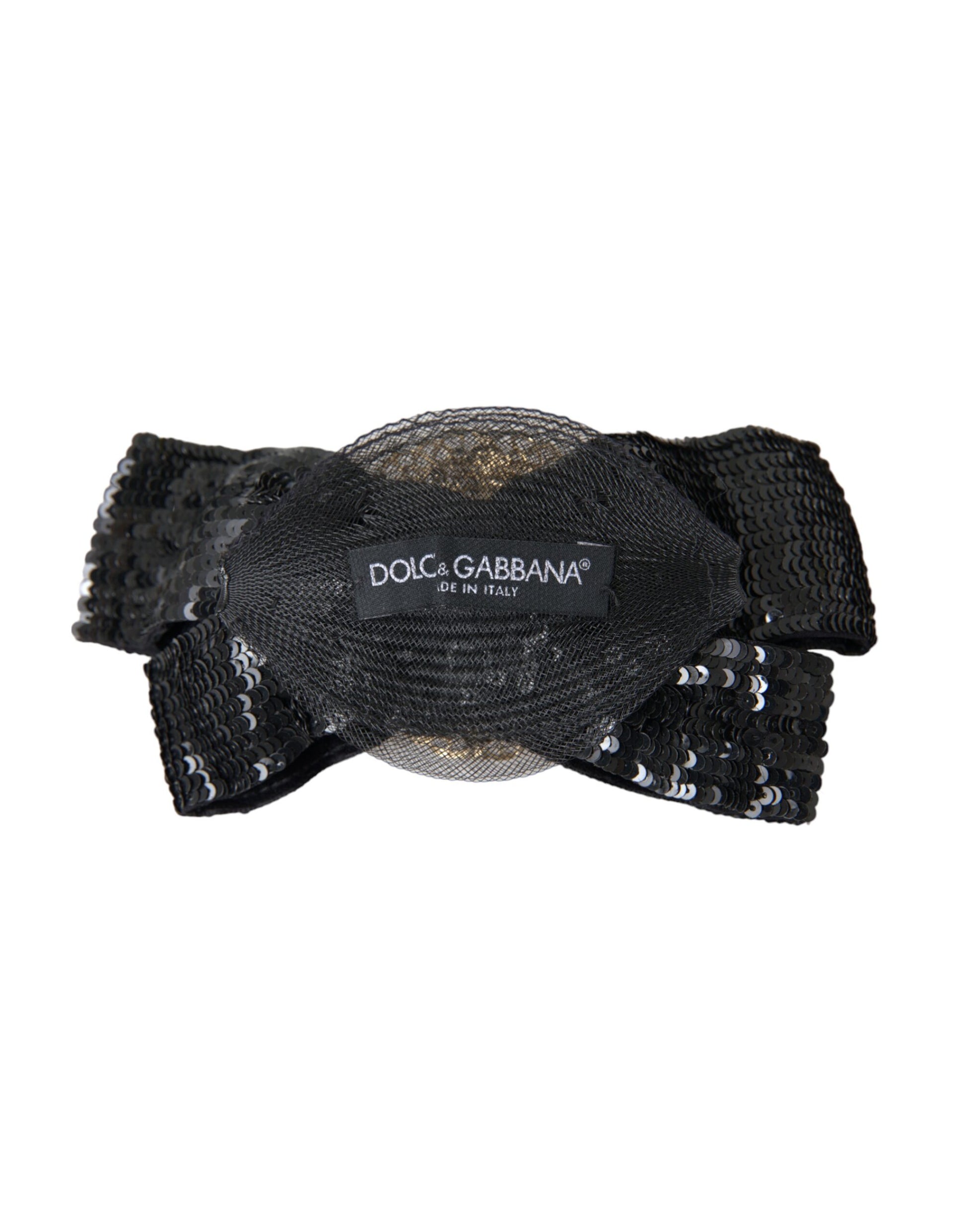 Dolce &amp; Gabbana – Handgemachte Haarnadel mit schwarzer Paillettenperle
