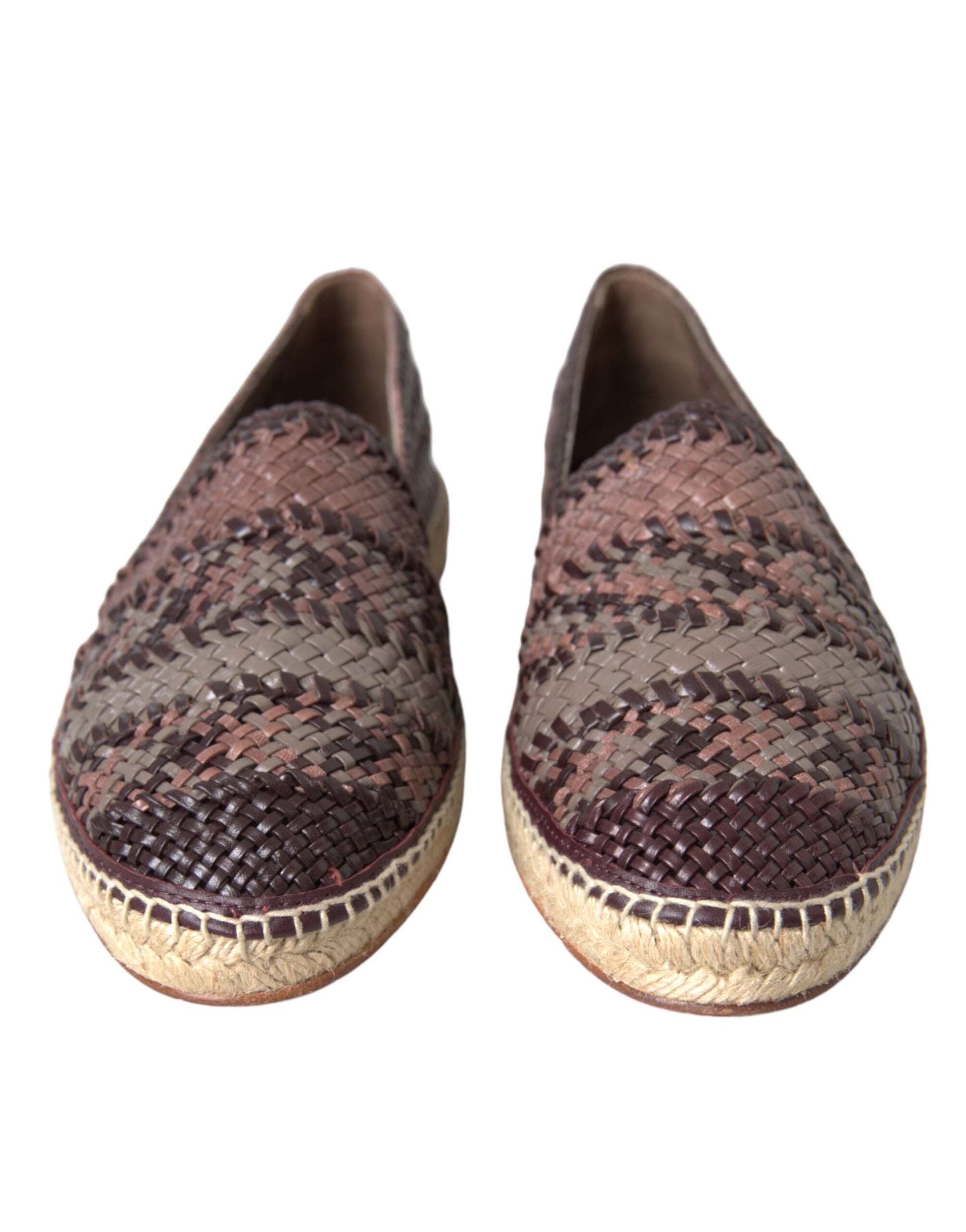 Dolce &amp; Gabbana – Espadrilles aus braunem Büffelleder