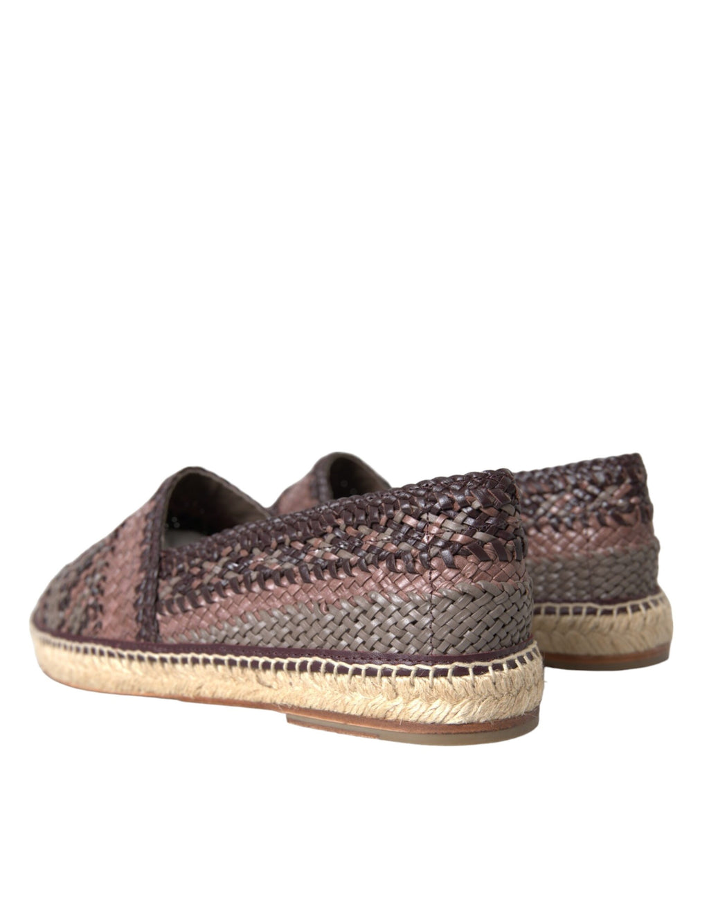 Dolce &amp; Gabbana – Espadrilles aus braunem Büffelleder