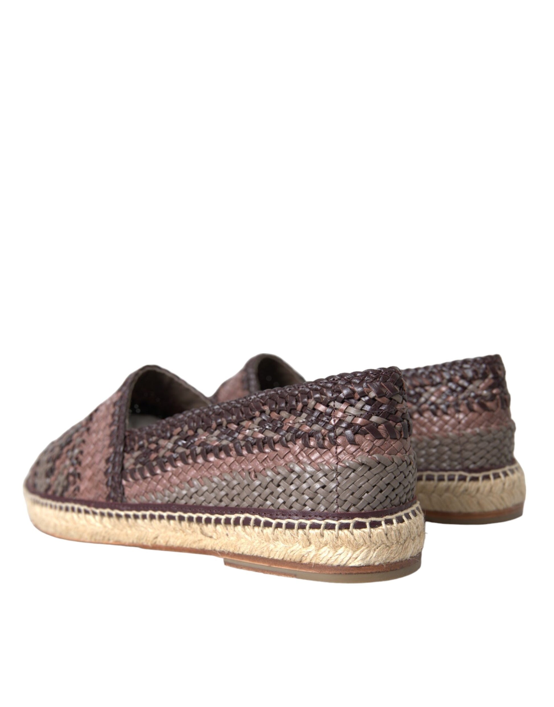 Dolce &amp; Gabbana – Espadrilles aus braunem Büffelleder