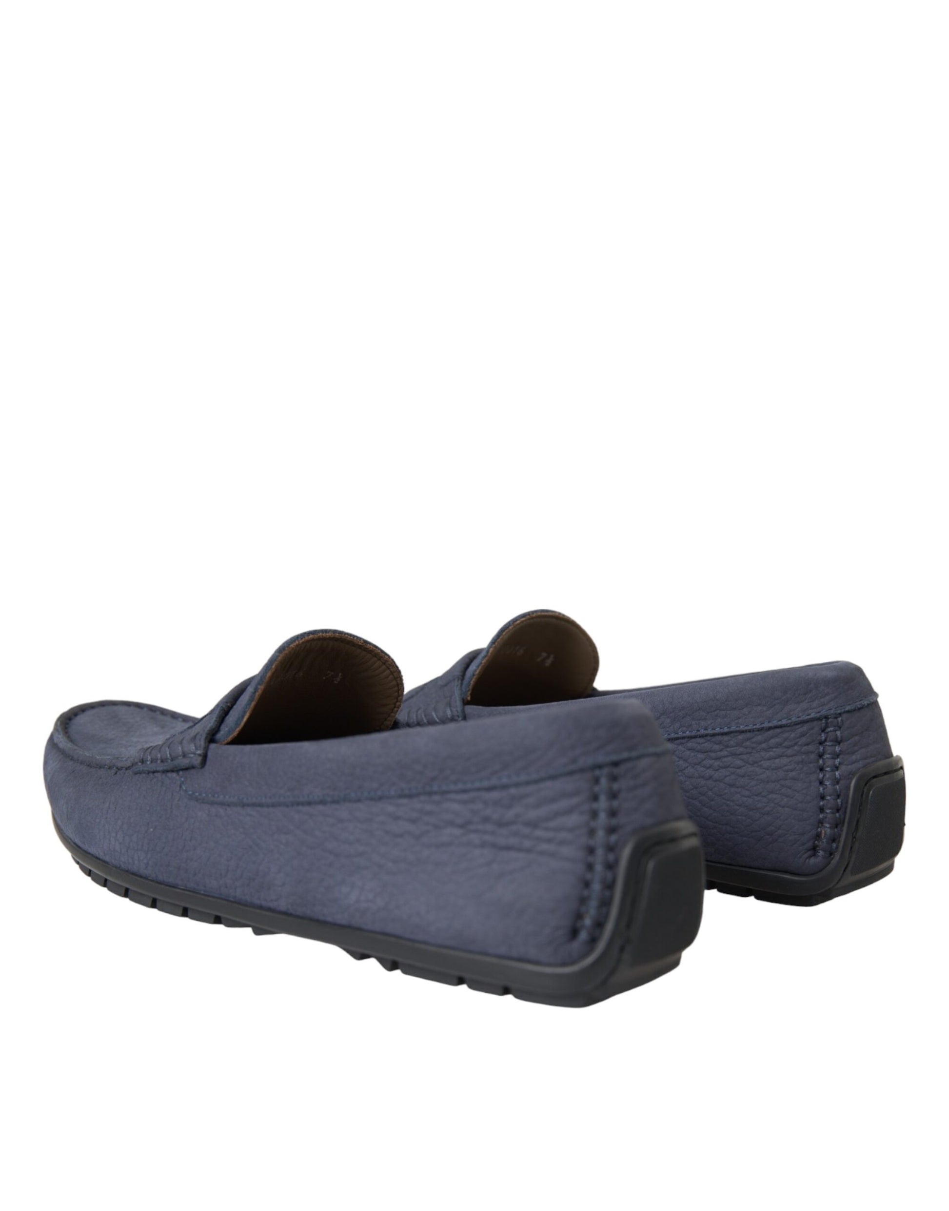 Dolce &amp; Gabbana – Blaue Mokassins aus Kalbsleder