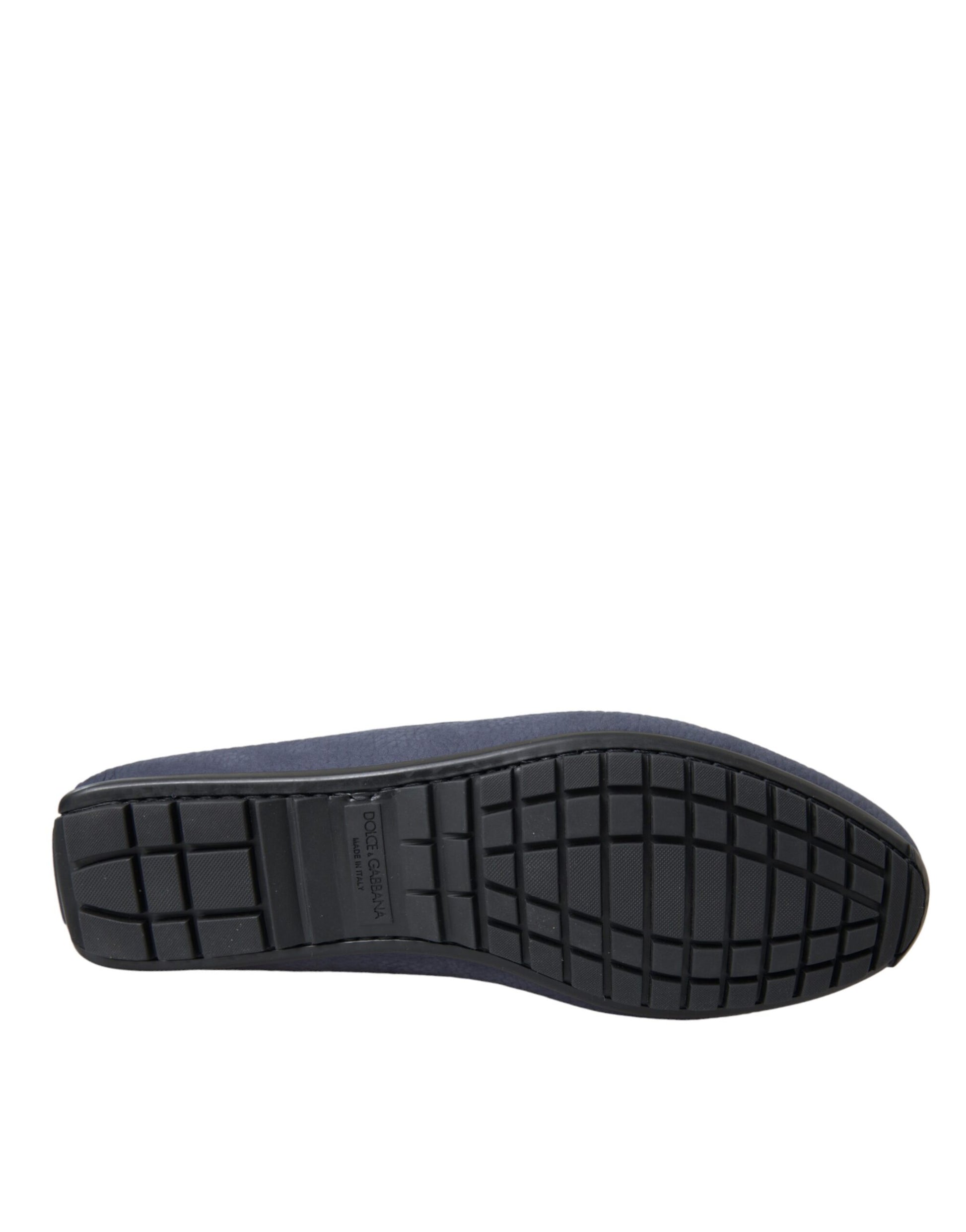 Dolce &amp; Gabbana – Blaue Mokassins aus Kalbsleder