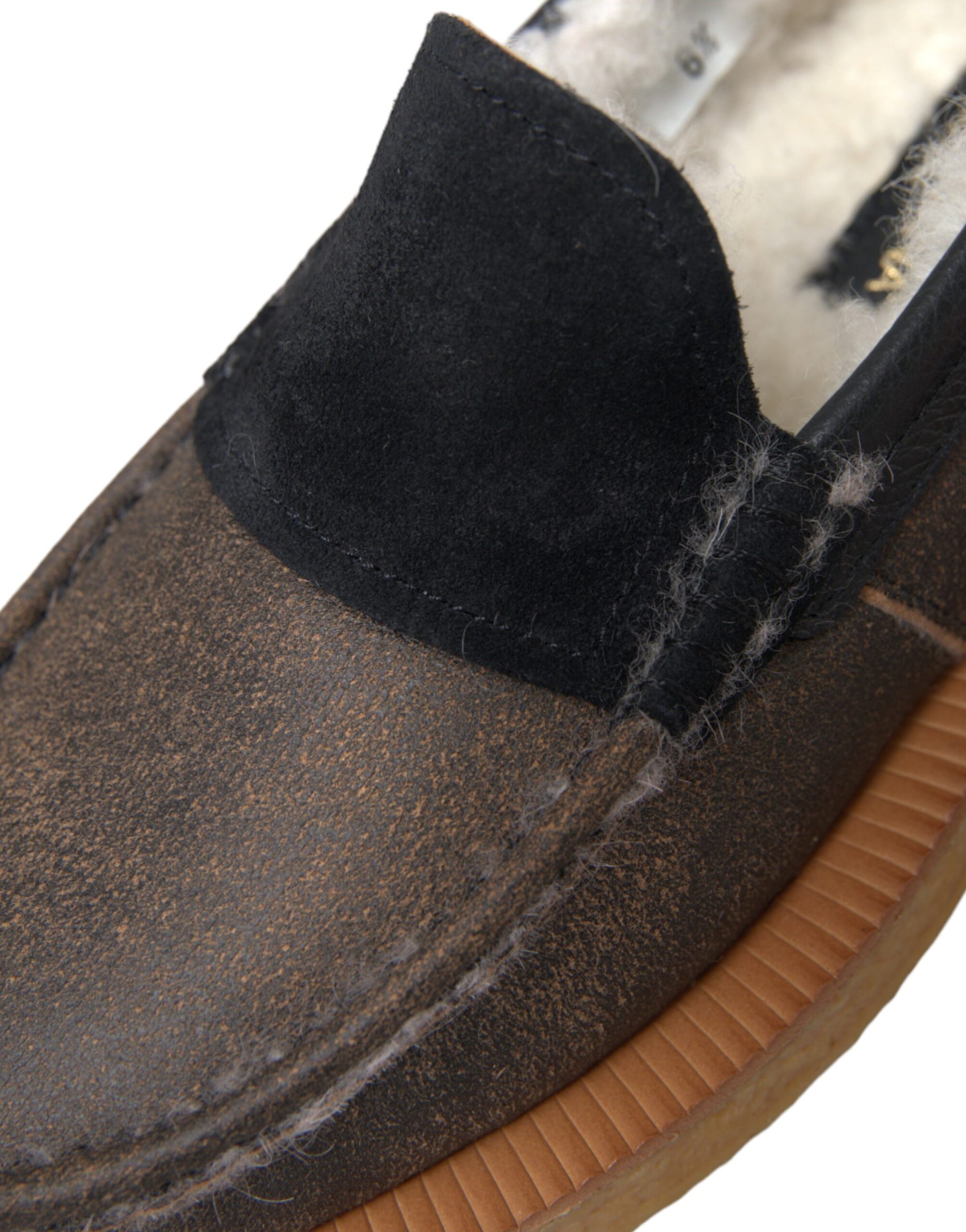 Dolce &amp; Gabbana Loafer aus Leder in Braun und Schwarz für Herren