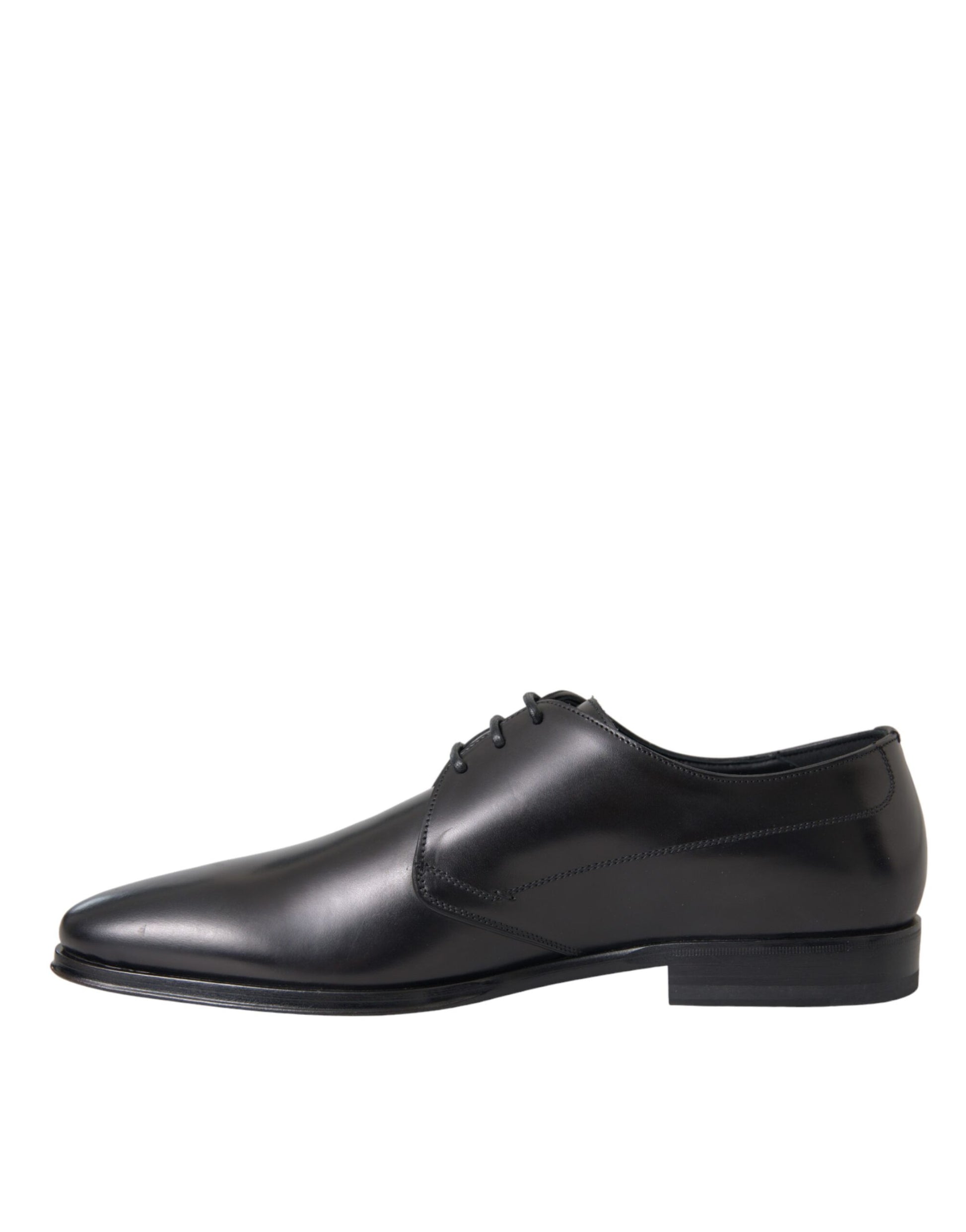 Dolce &amp; Gabbana – Derby-Schuhe aus schwarzem Leder für formelle Anlässe
