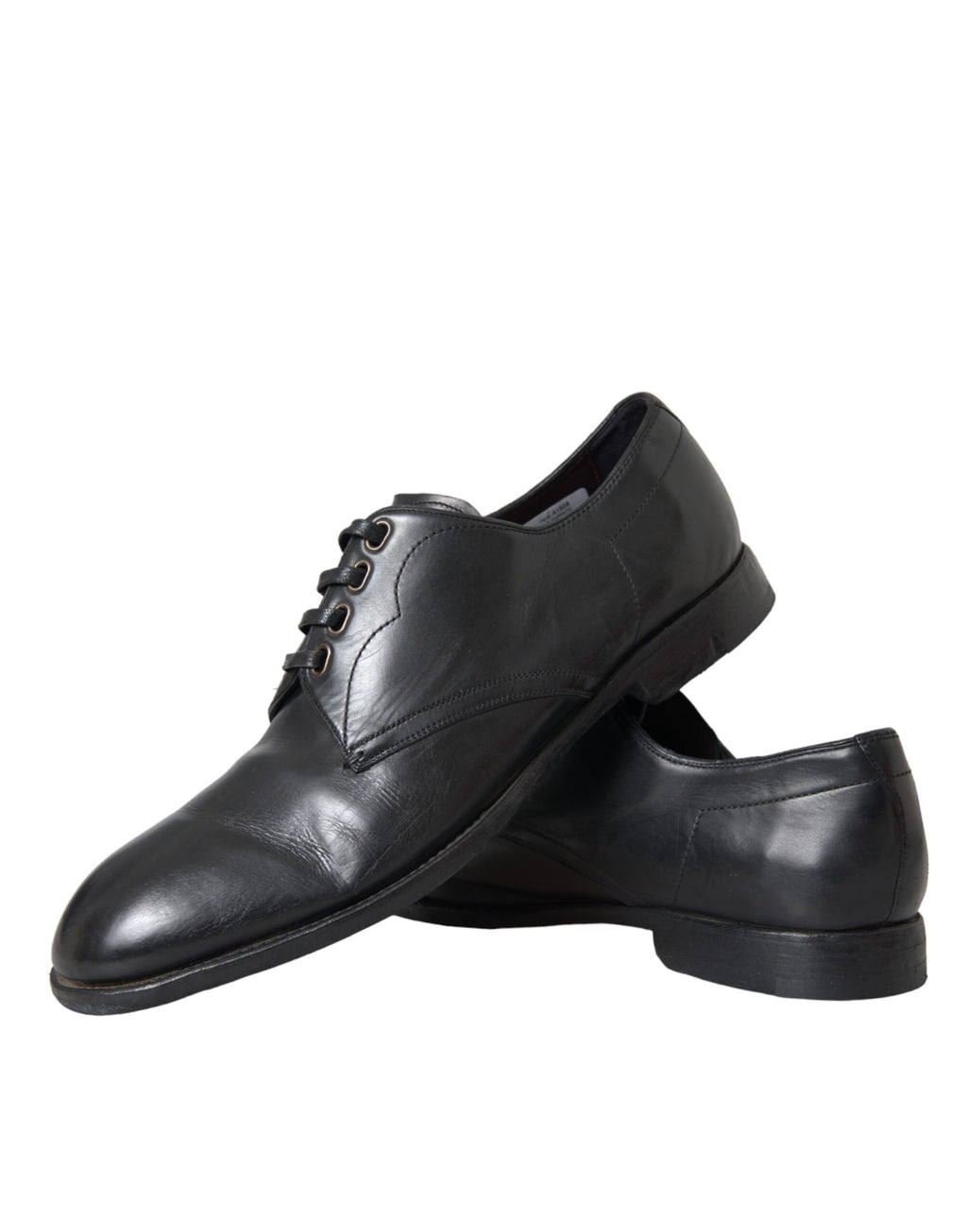 Dolce &amp; Gabbana – Derby-Schuhe aus schwarzem Leder für formelle Anlässe