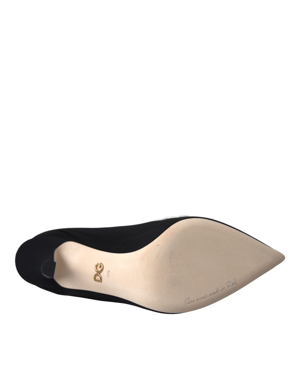 Dolce &amp; Gabbana – Slipper mit Stickerei in Schwarz und Weiß