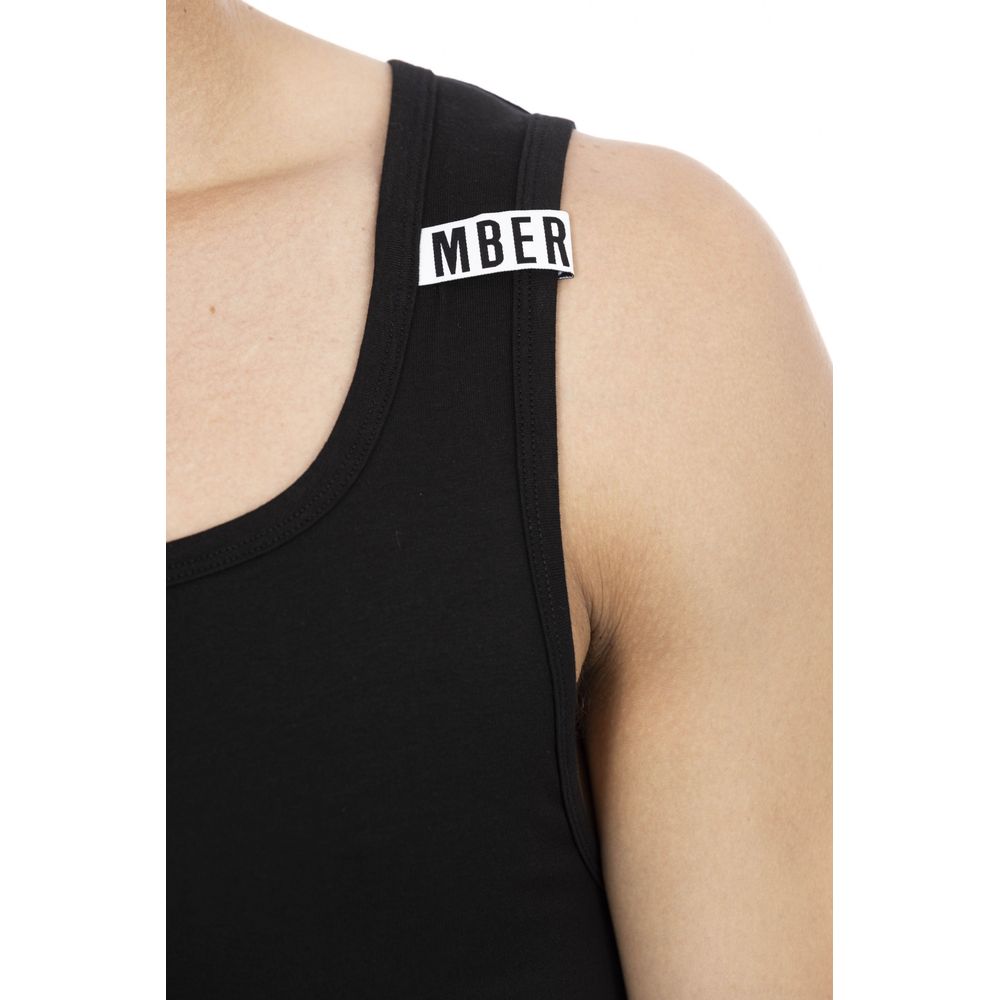 Bikkembergs Herren-Tanktop aus schwarzer Baumwolle