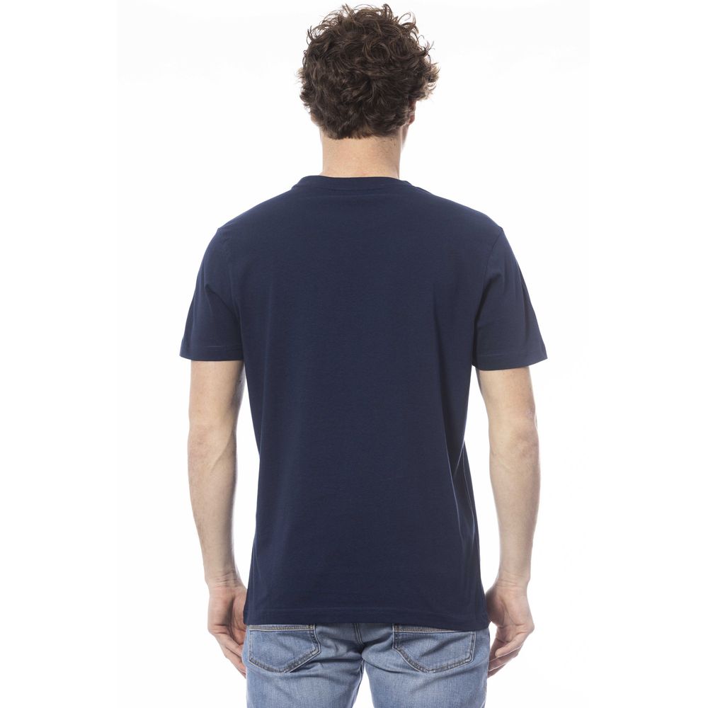 Invicta Blaues Herren-T-Shirt aus Baumwolle