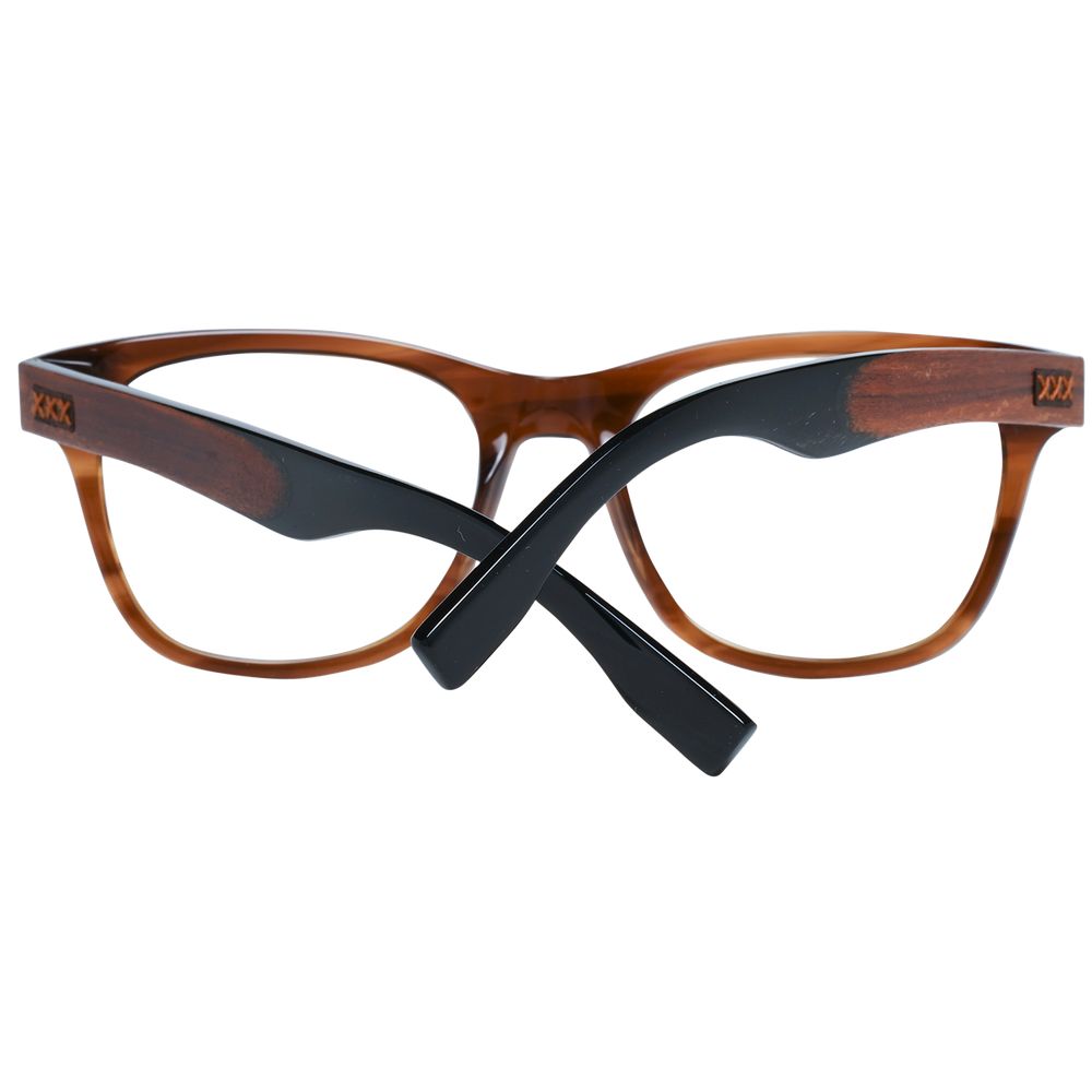 Ermenegildo Zegna Brown Plastic Glasses (Frames) - Allority