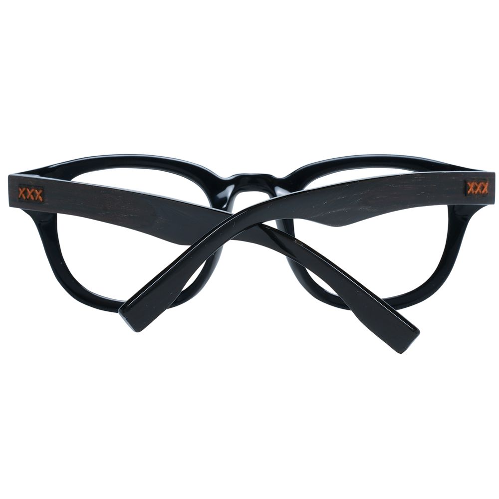Ermenegildo Zegna Black Plastic Glasses (Frames) - Allority
