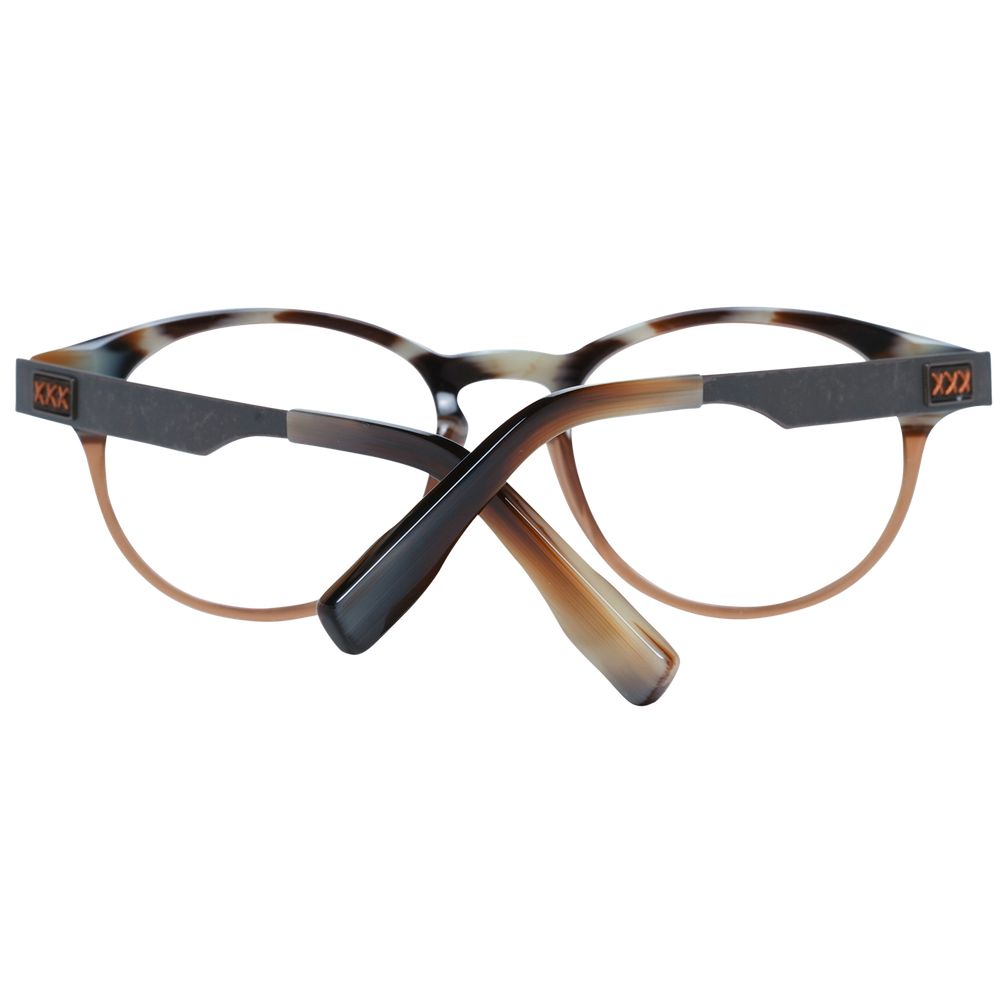 Ermenegildo Zegna Brown Plastic Glasses (Frames) - Allority
