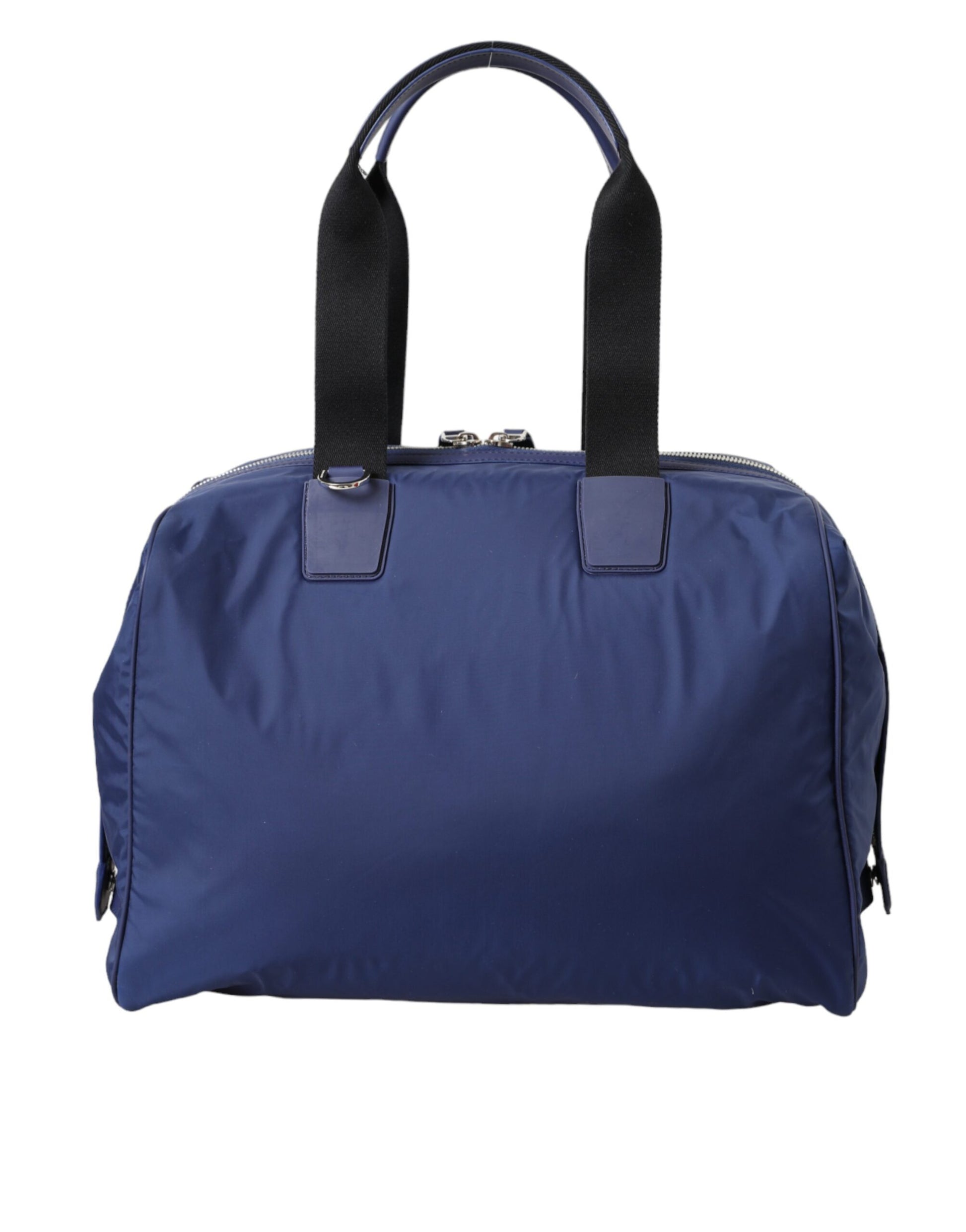Dolce &amp; Gabbana – Blaue Reisetasche aus Nylon-Kalbsleder