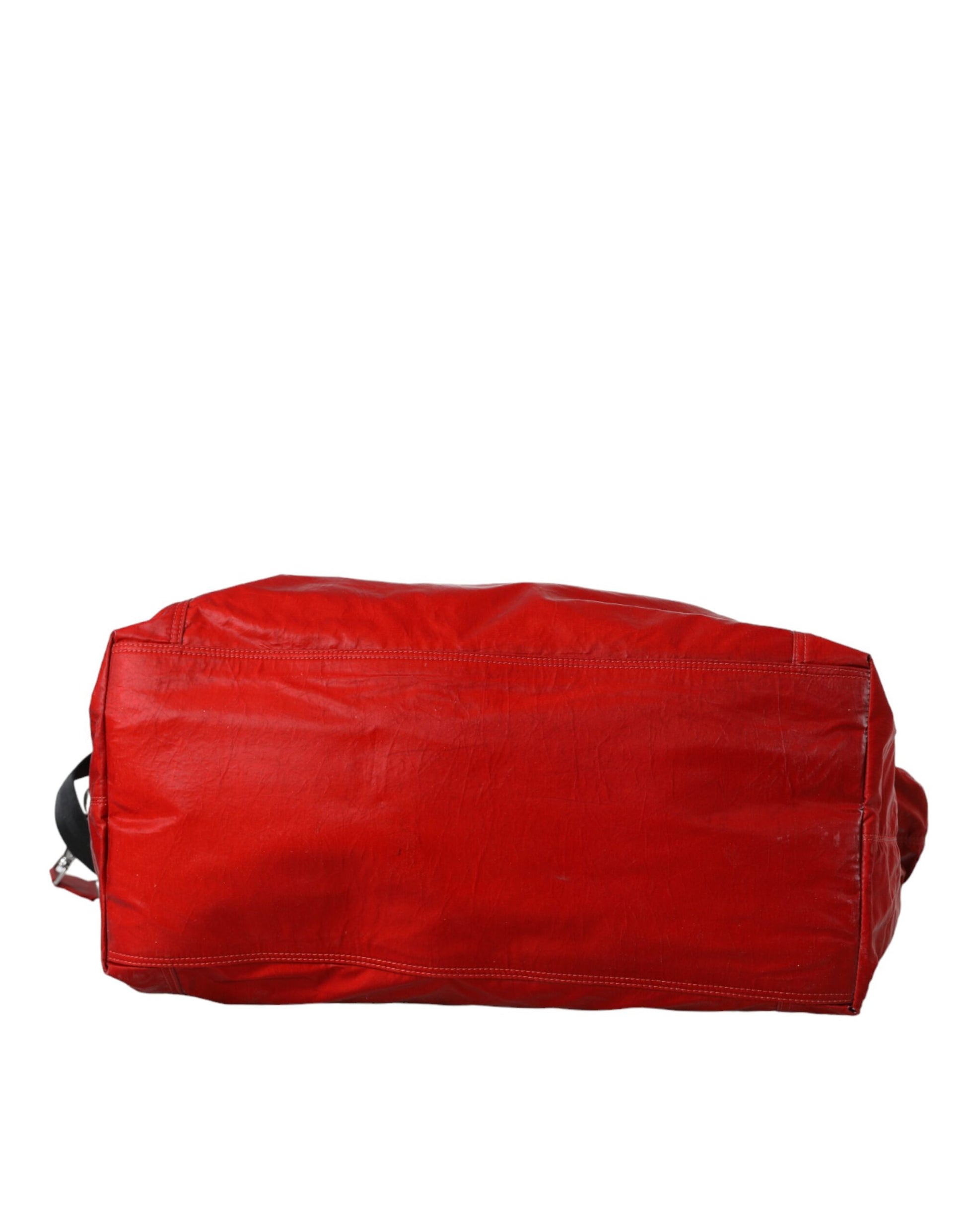 Dolce &amp; Gabbana – Rote Reisetasche aus Nylon-Kalbsleder