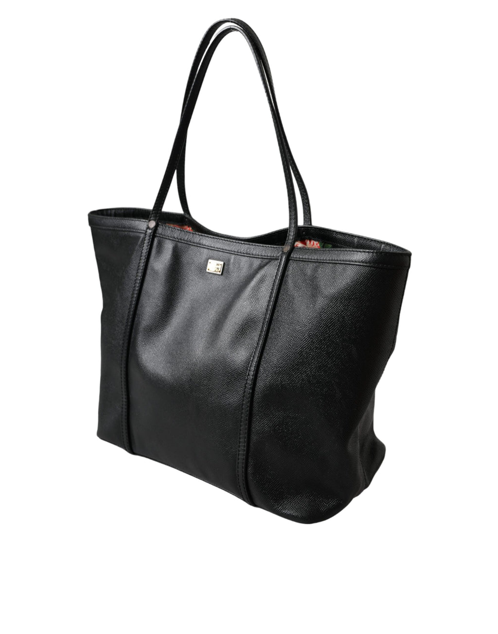 Dolce &amp; Gabbana – Miss Escape – Einkaufstasche aus schwarzem Leder für Damen