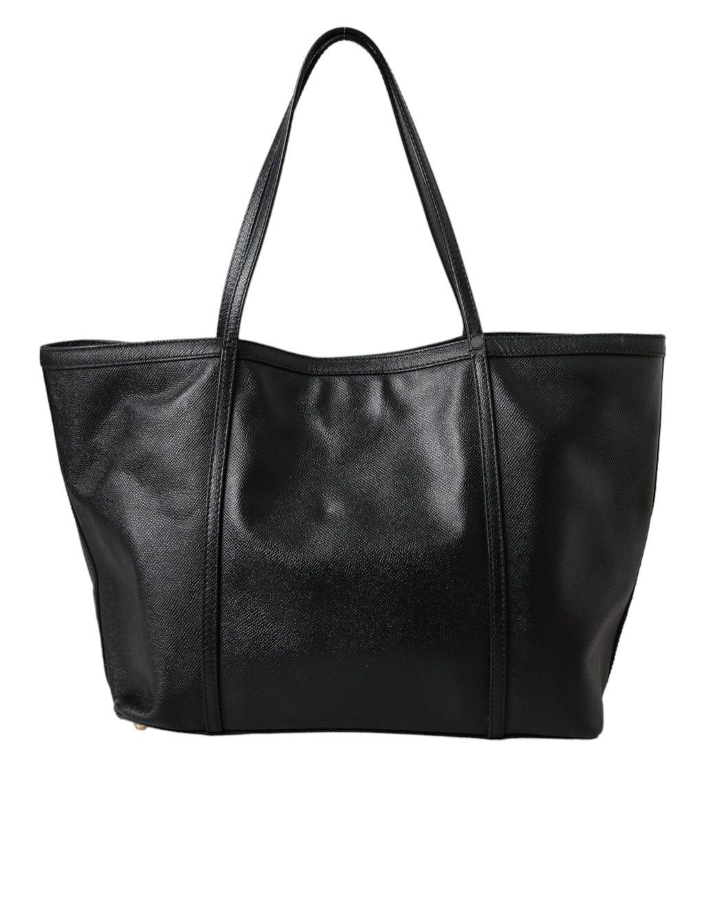 Dolce &amp; Gabbana – Miss Escape – Einkaufstasche aus schwarzem Leder für Damen
